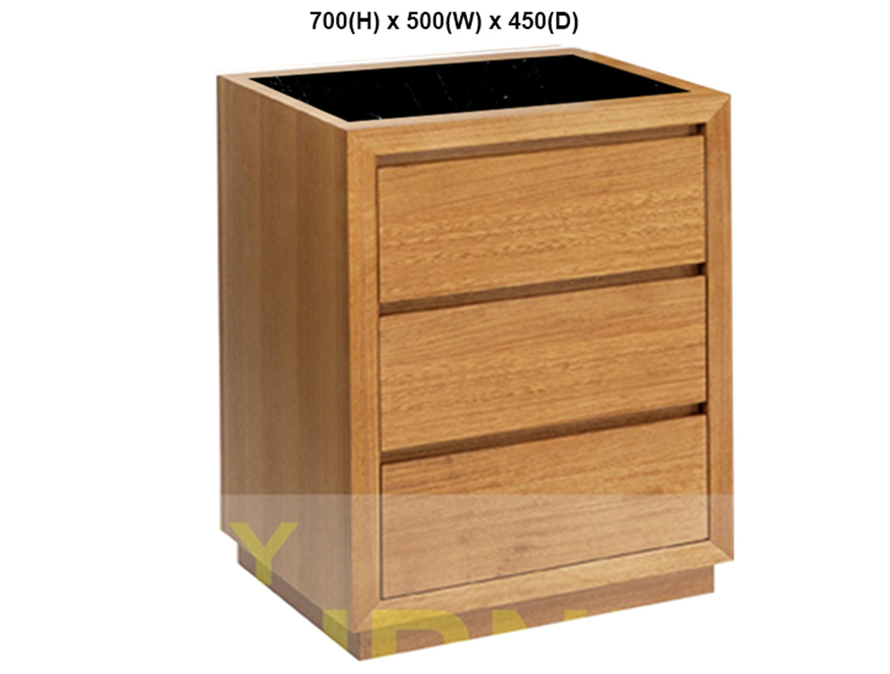 MORGAN (AUSSIE MADE) MARBLE TOP BEDSIDE TABLE WITH FLOATING BASE COLLECTION - TASSIE OAK COMBINATION - ASSORTED STAINED / MARBLE COLOURS - STARTING FROM $699