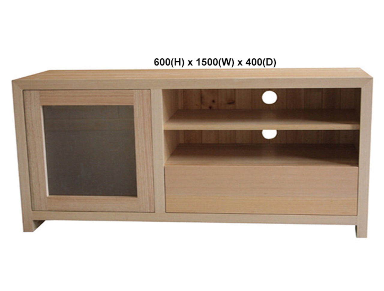 MORGAN (AUSSIE MADE) 1 DOOR / 1 DRAWER ENTERTAINMENT TV UNIT COLLECTION - TASSIE OAK COMBINATION - ASSORTED STAINED COLOURS - STARTING FROM $799
