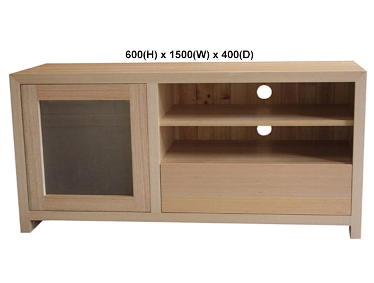 MORGAN (AUSSIE MADE) 1 DOOR / 1 DRAWER ENTERTAINMENT TV UNIT COLLECTION - TASSIE OAK COMBINATION - ASSORTED STAINED COLOURS - STARTING FROM $1799