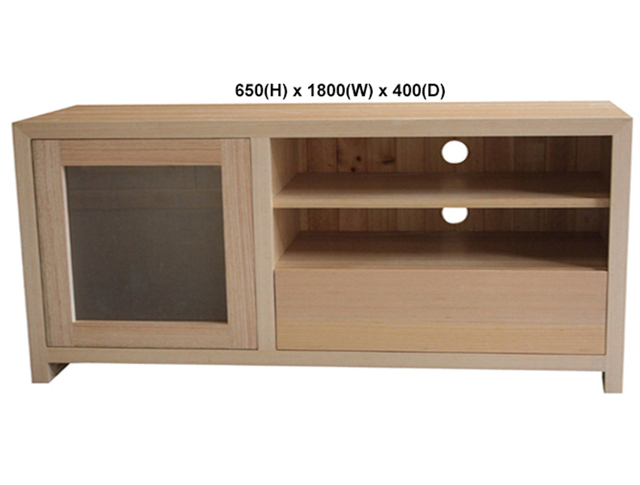 MORGAN (AUSSIE MADE) 1 DOOR / 1 DRAWER ENTERTAINMENT TV UNIT COLLECTION - TASSIE OAK COMBINATION - ASSORTED STAINED COLOURS - STARTING FROM $1799