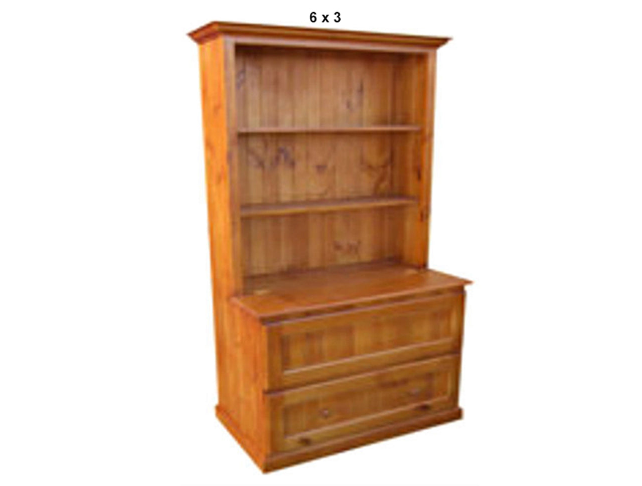 MUDGEE (AUSSIE MADE) BOOKCASE COMBO WITH 2 BLANKET (DEEP) DRAWERS COLLECTION  - ASSORTED STAINED COLOURS - STARTING FROM $899