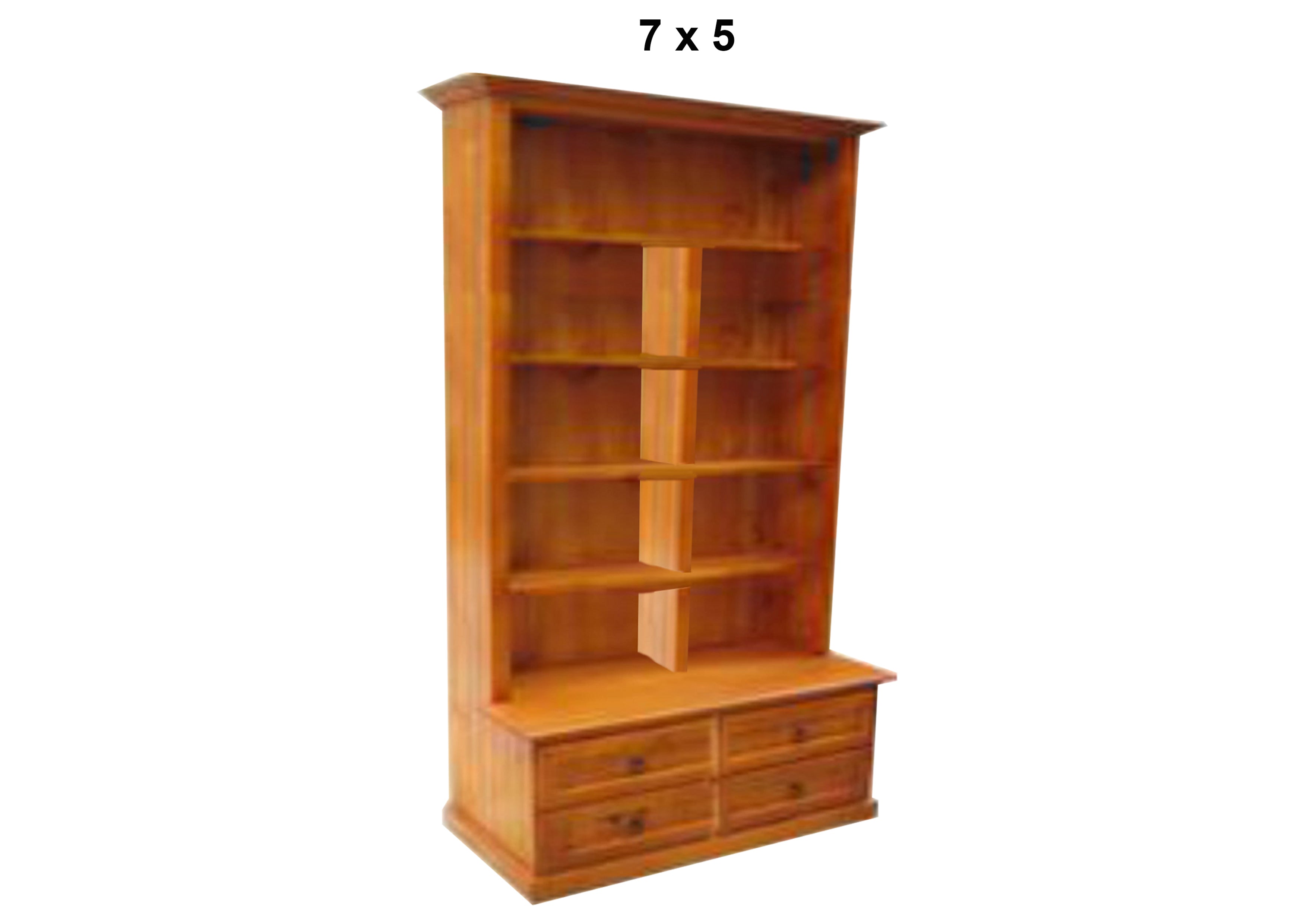 MUDGEE (AUSSIE MADE) HIGHLINE BOOKCASE COMBO COLLECTION - ASSORTED STAINED COLOURS - STARTING FROM $899