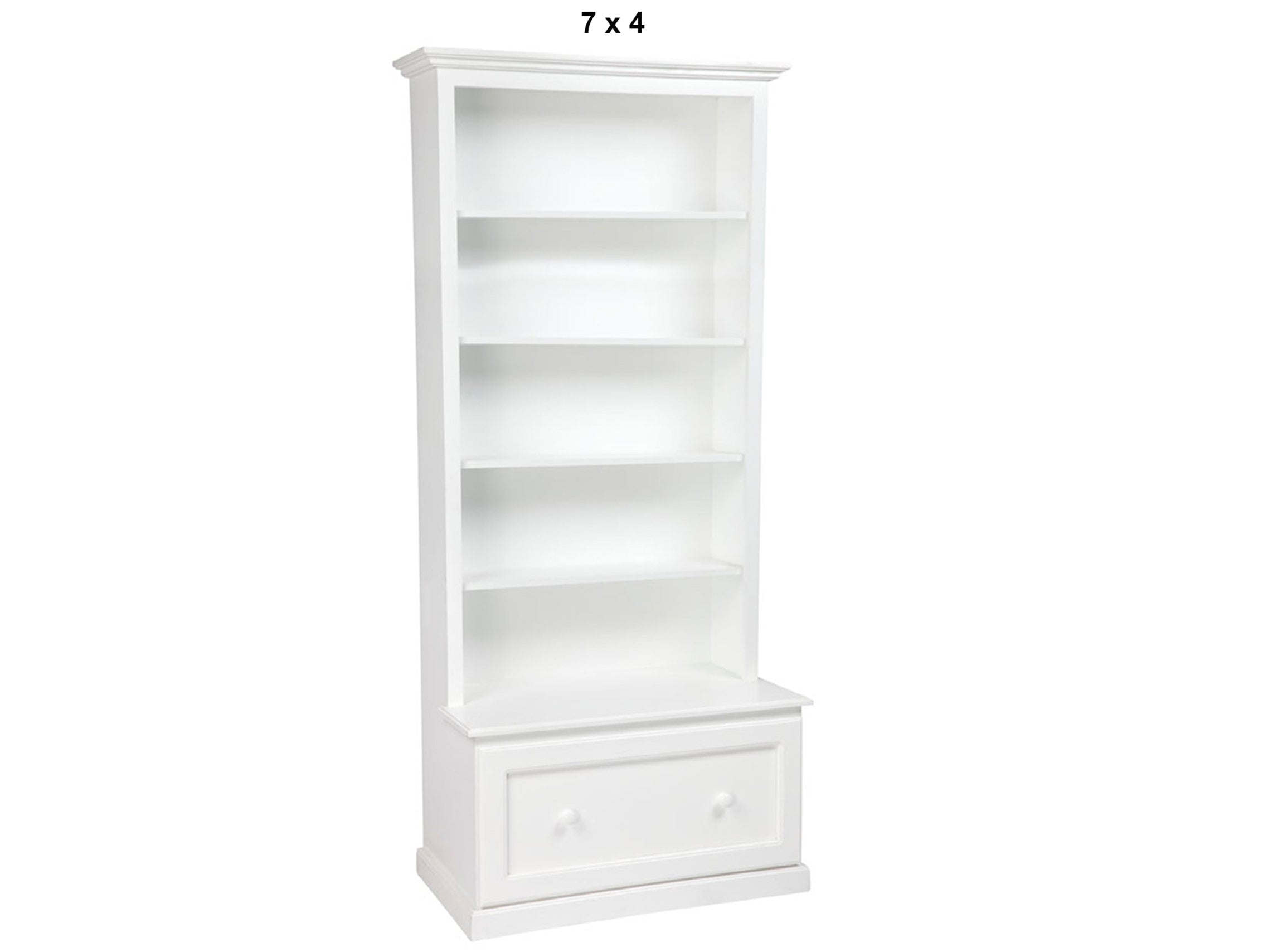 MUDGEE (AUSSIE MADE) HIGHLINE BOOKCASE COMBO WITH DRAWER COLLECTION - ASSORTED PAINTED COLOURS - STARTING FROM $699