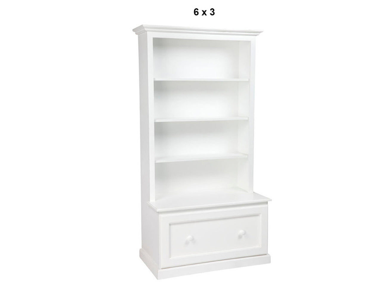 MUDGEE (AUSSIE MADE) HIGHLINE BOOKCASE COMBO WITH PICTURE FRAMED DRAWER COLLECTION - ASSORTED PAINTED COLOURS - STARTING FROM $999