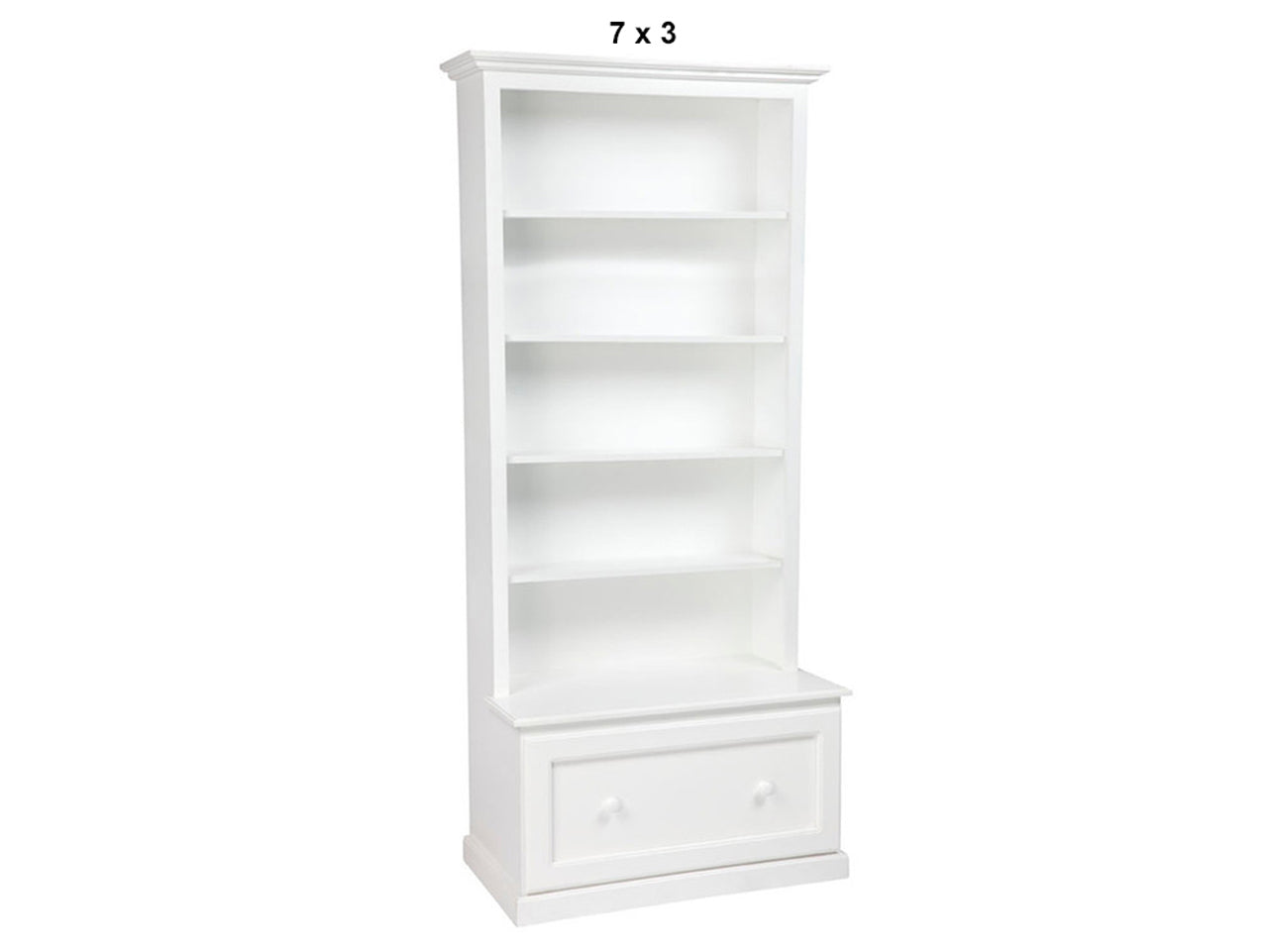 MUDGEE (AUSSIE MADE) HIGHLINE BOOKCASE COMBO WITH PICTURE FRAMED DRAWER COLLECTION - ASSORTED PAINTED COLOURS - STARTING FROM $999