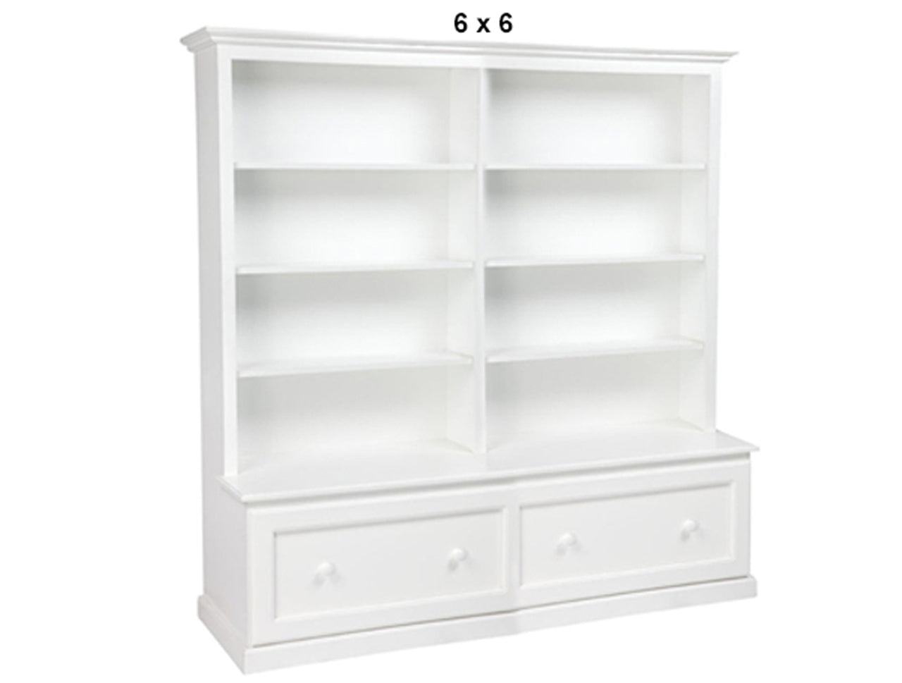 MUDGEE (AUSSIE MADE) BOOKCASE COMBO + 2 DRAWER COLLECTION - (3 SECTIONS)- ASSORTED PAINTED COLOURS - STARTING FROM $1999