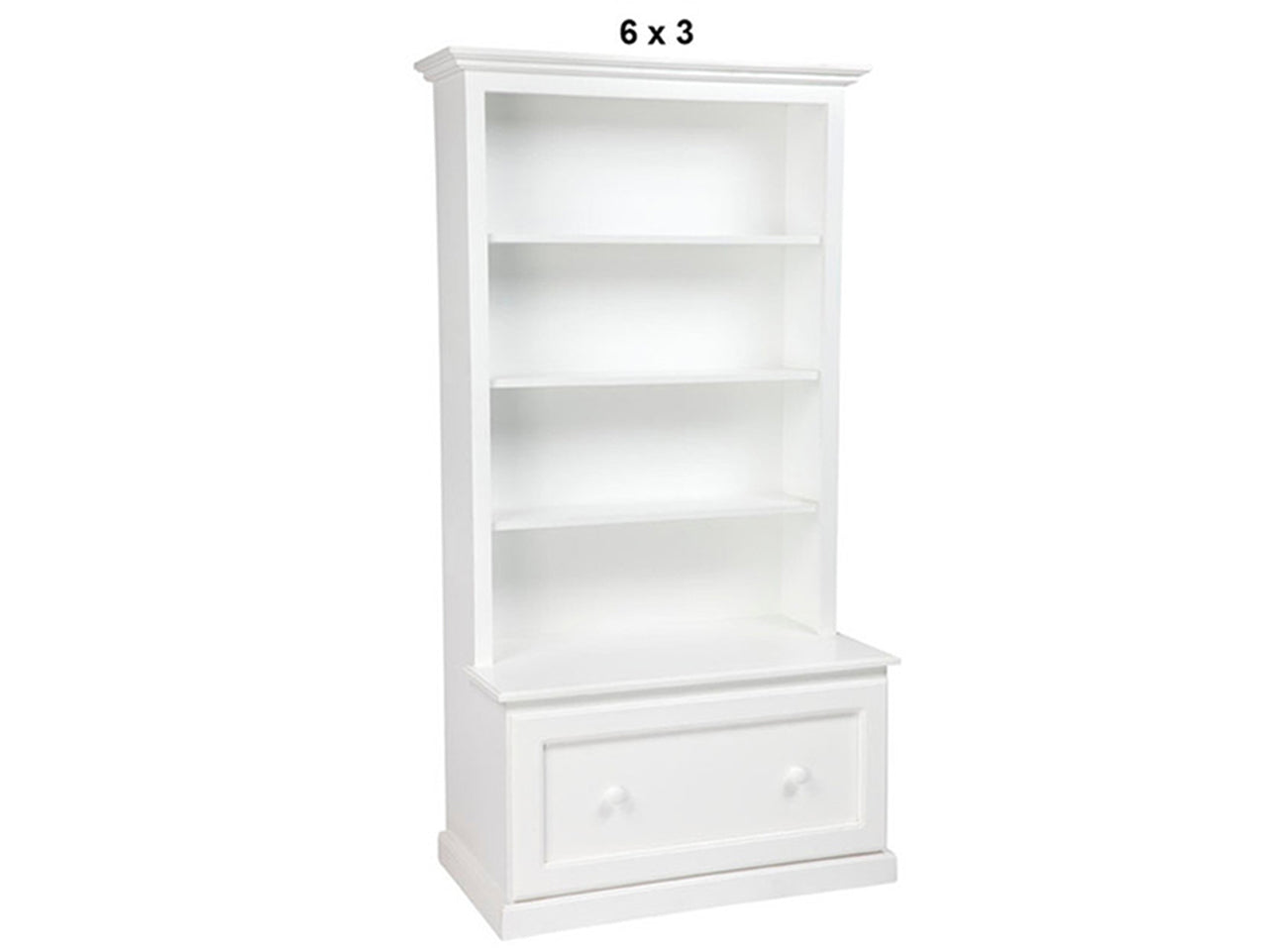 MUDGEE (AUSSIE MADE) HIGHLINE BOOKCASE COMBO + 1 SMOOTH DRAWER & BACK COLLECTION - ASSORTED PAINTED COLOURS - STARTING FROM $899