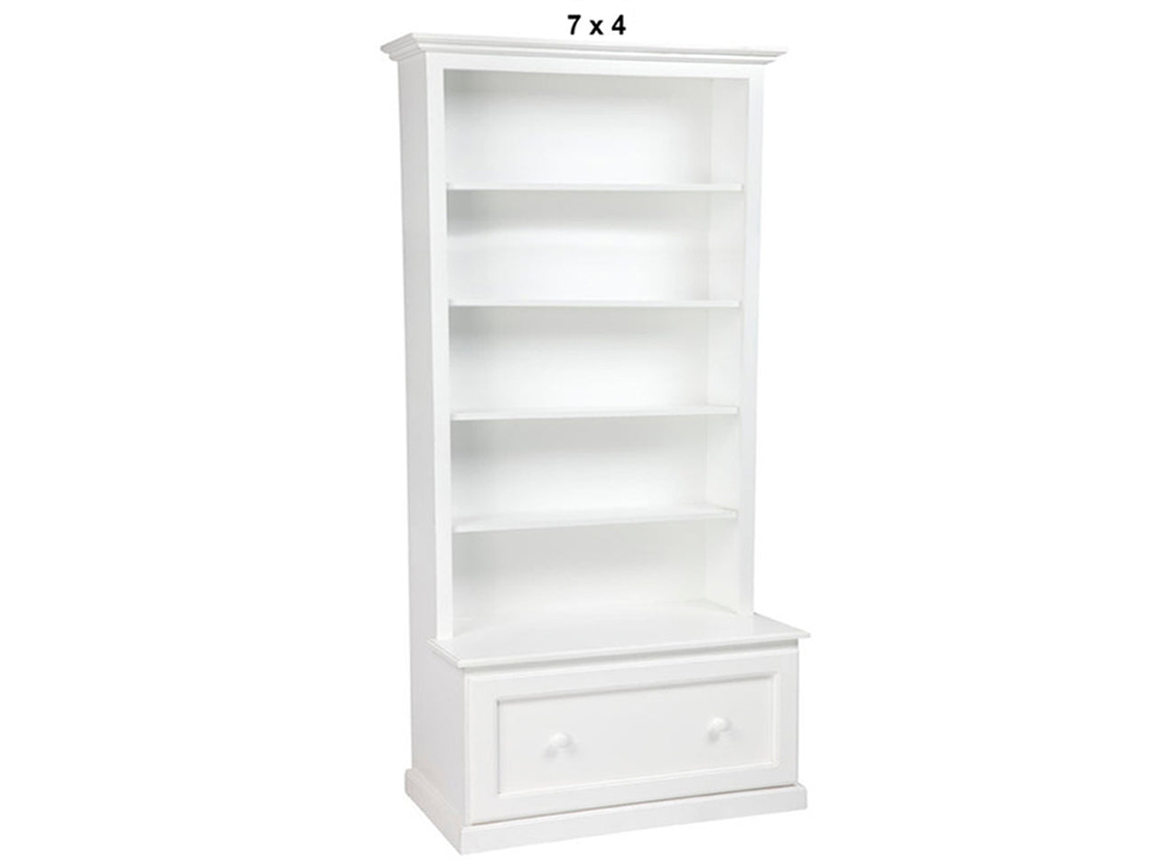 MUDGEE (AUSSIE MADE) HIGHLINE BOOKCASE COMBO + 1 SMOOTH DRAWER & BACK COLLECTION - ASSORTED PAINTED COLOURS - STARTING FROM $899