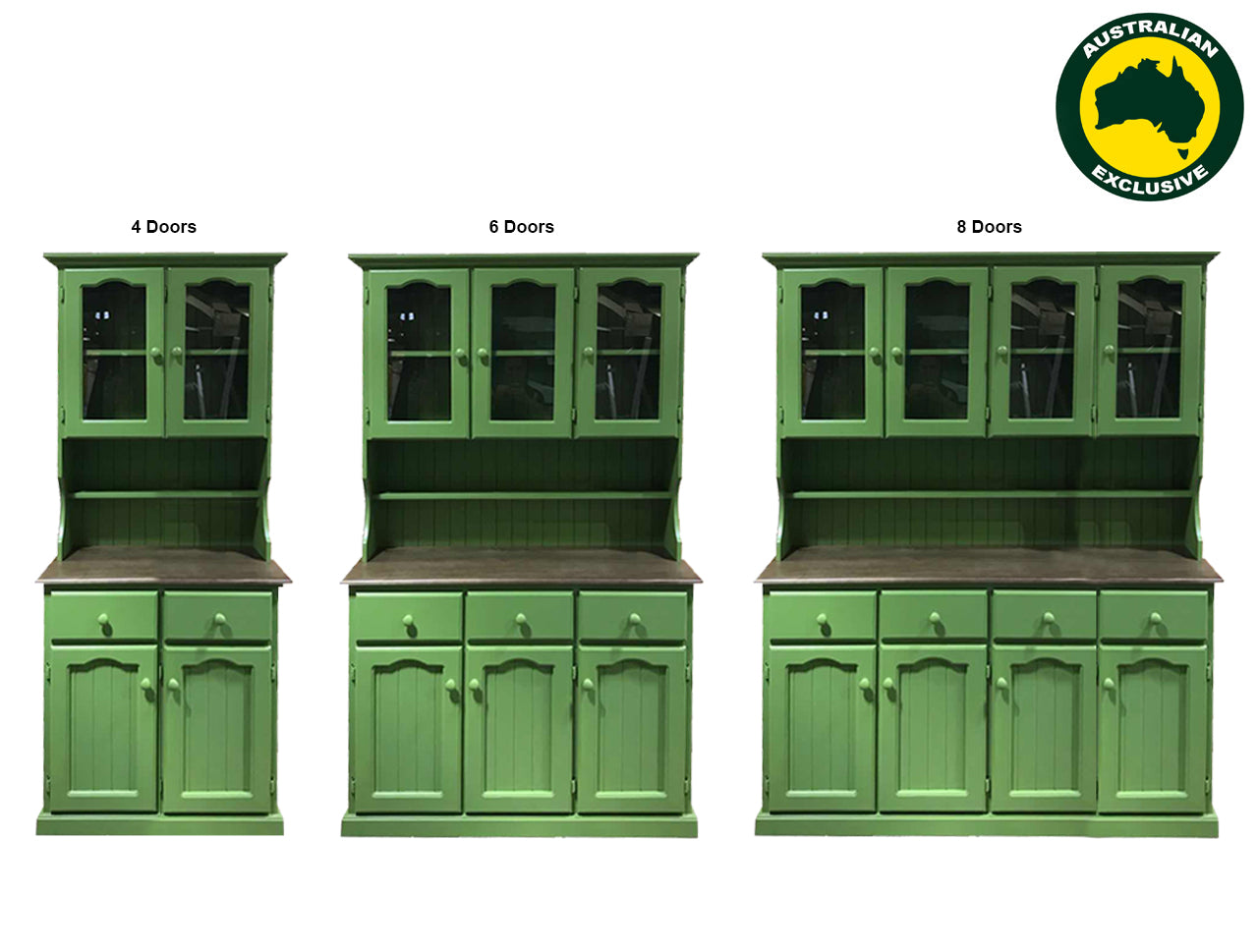 MUDGEE (AUSSIE MADE) BUFFET AND HUTCH COLLECTION - ASSORTED PAINTED COLOURS - STARTING FROM $1499