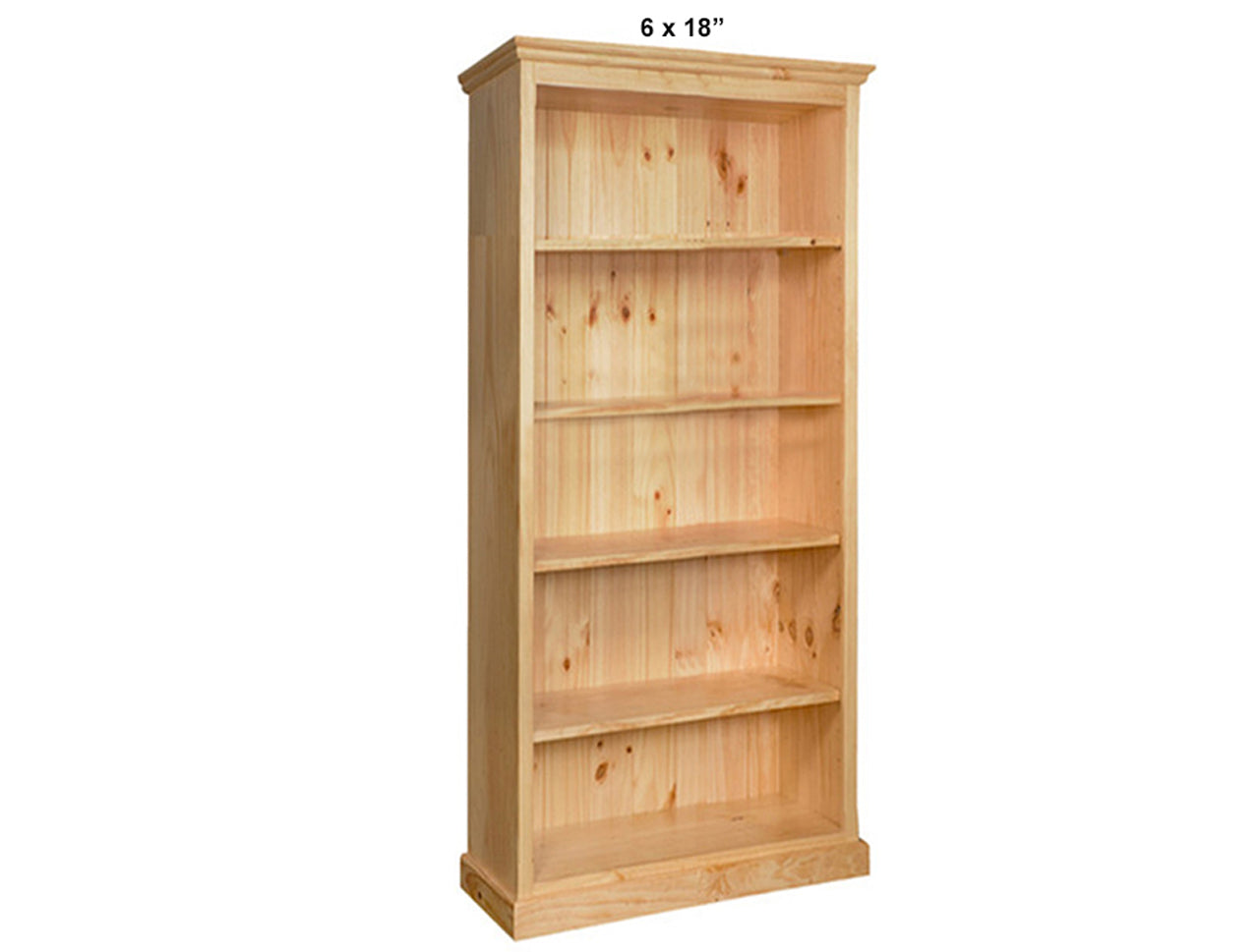 MUDGEE (AUSSIE MADE) SKINNYLINE BOOKCASE WITH 40MM FACINGS COLLECTION - ASSORTED STAINED COLOURS - STARTING FROM $499