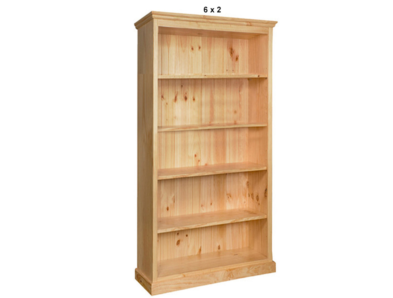 MUDGEE (AUSSIE MADE) SKINNYLINE BOOKCASE WITH 40MM FACINGS COLLECTION - ASSORTED STAINED COLOURS - STARTING FROM $499
