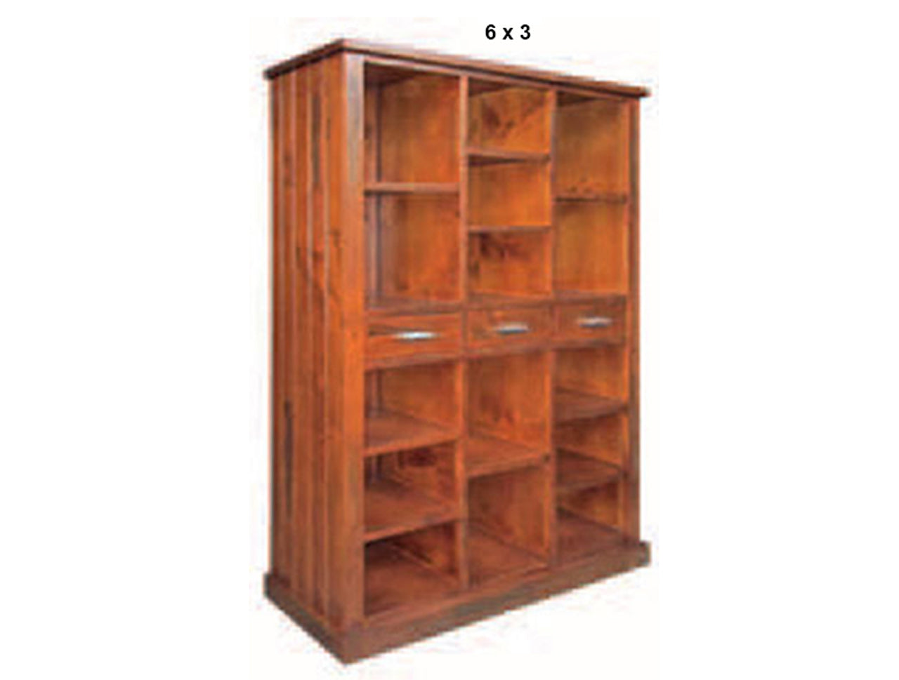 NEW YORK (AUSSIE MADE) MULTIPURPOSE BOOKCASE WITH 3 DRAWERS COLLECTION - ASSORTED STAINED COLOURS - STARTING FROM $899