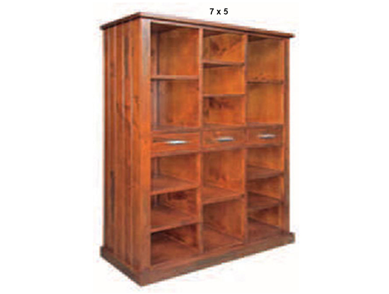 NEW YORK (AUSSIE MADE) MULTIPURPOSE BOOKCASE WITH 3 DRAWERS COLLECTION - ASSORTED STAINED COLOURS - STARTING FROM $899