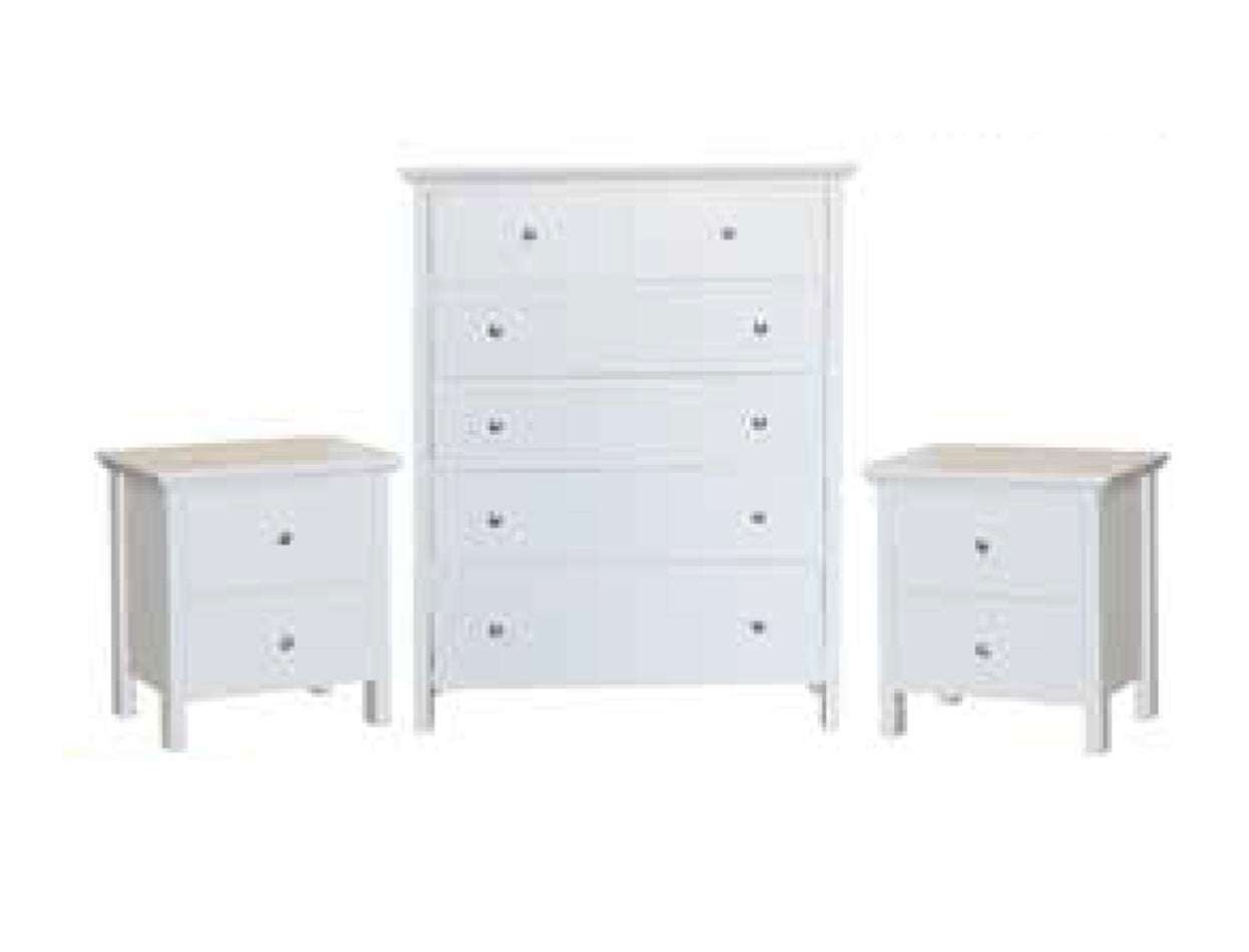NICKY 3 PIECE CHEST SET -  WHITE