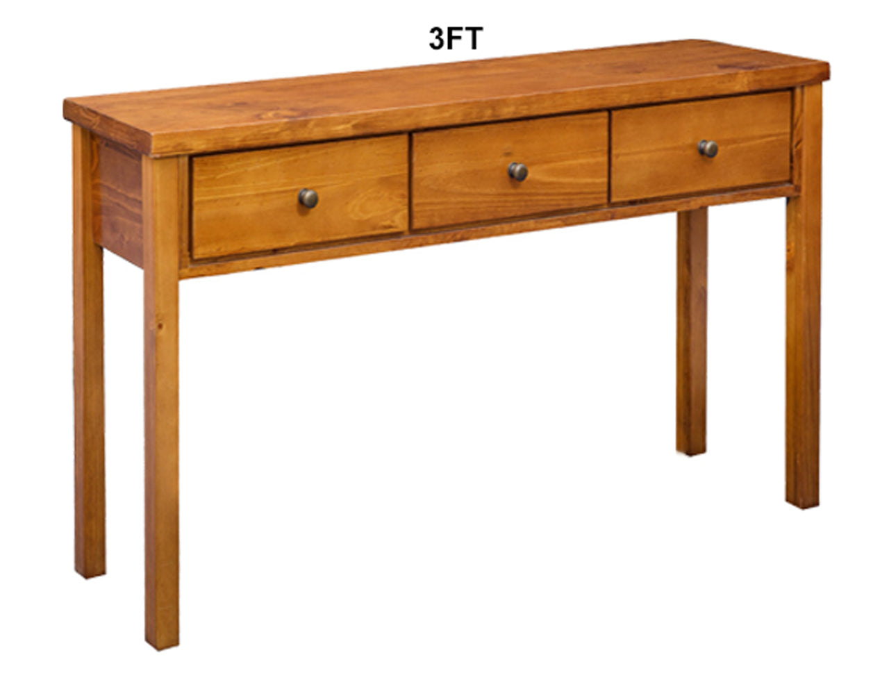 NOOSA (AUSSIE MADE) 3 DRAWER HALL TABLE COLLECTION - ASSORTED STAINED COLOURS - STARTING FROM $549