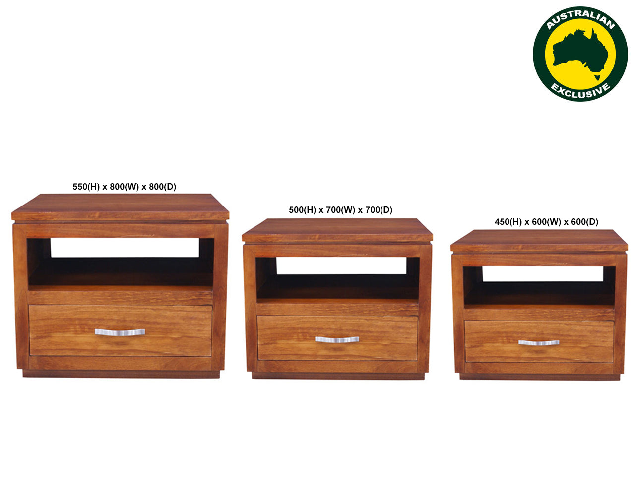 NOOTURE (AUSSIE MADE) LAMP TABLE COLLECTION - ASSORTED STAINED COLOURS - STARTING FROM $599