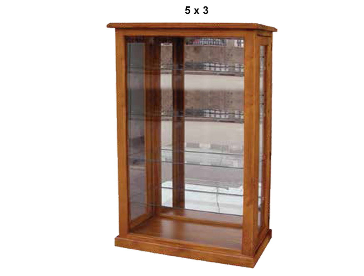 NACHT (AUSSIE MADE) SOLID TIMBER DISPLAY CABINET WITH DOOR (LHS OR RHS FACING) COLLECTION - ASSORTED STAINED COLOURS - STARTING FROM $899