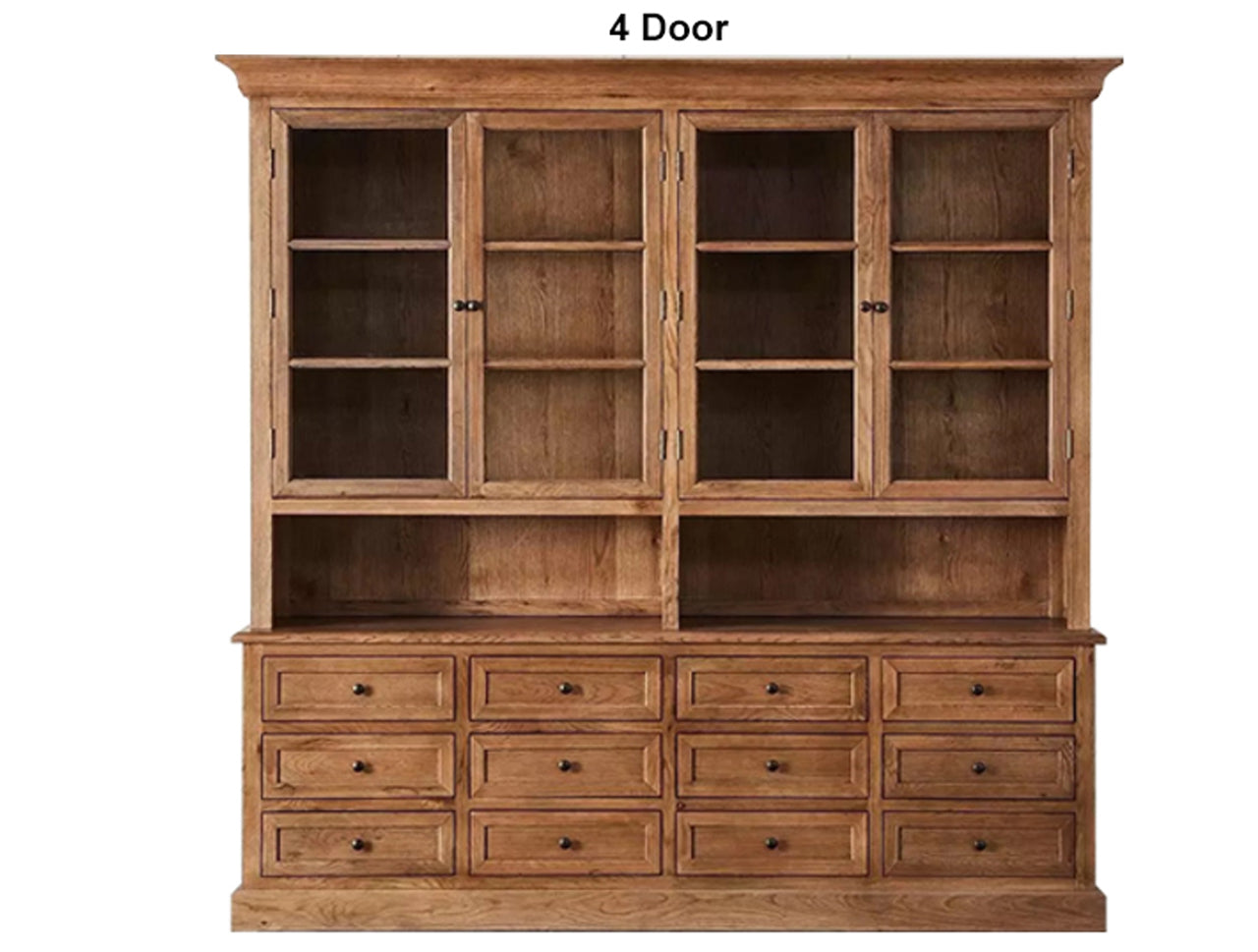NAPOLEON (AUSSIE MADE) BUFFET & HUTCH (DRESSER) COLLECTION - TASSIE OAK COMBINATION - ASSORTED STAINED COLOURS - STARTING FROM $3999