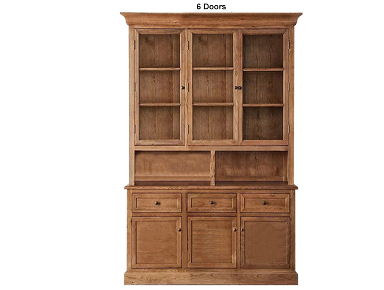 NAPOLEON (AUSSIE MADE) BUFFET & HUTCH COLLECTION - TASSIE OAK COMBINATION - ASSORTED STAINED COLOURS - STARTING FROM $3999