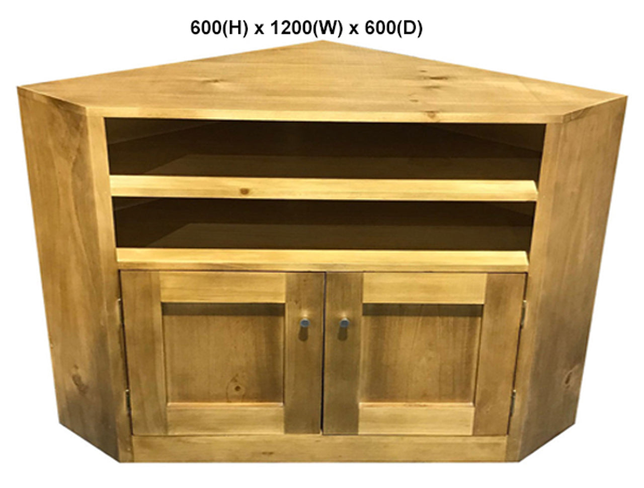 NIKKI (AUSSIE MADE) TWIN SLOT CORNER TV UNIT COLLECTION - ASSORTED STAINED COLOURS - STARTING FROM $649