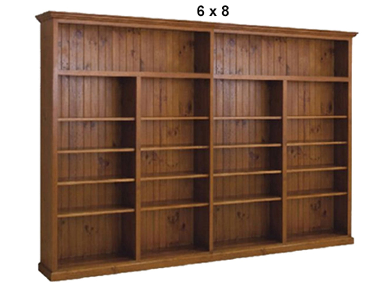 NOLAN (AUSSIE MADE) HIGHLINE BOOKCASE COLLECTION - 3 SECTIONS - ASSORTED STAINED COLOURS - STARTING FROM $1499