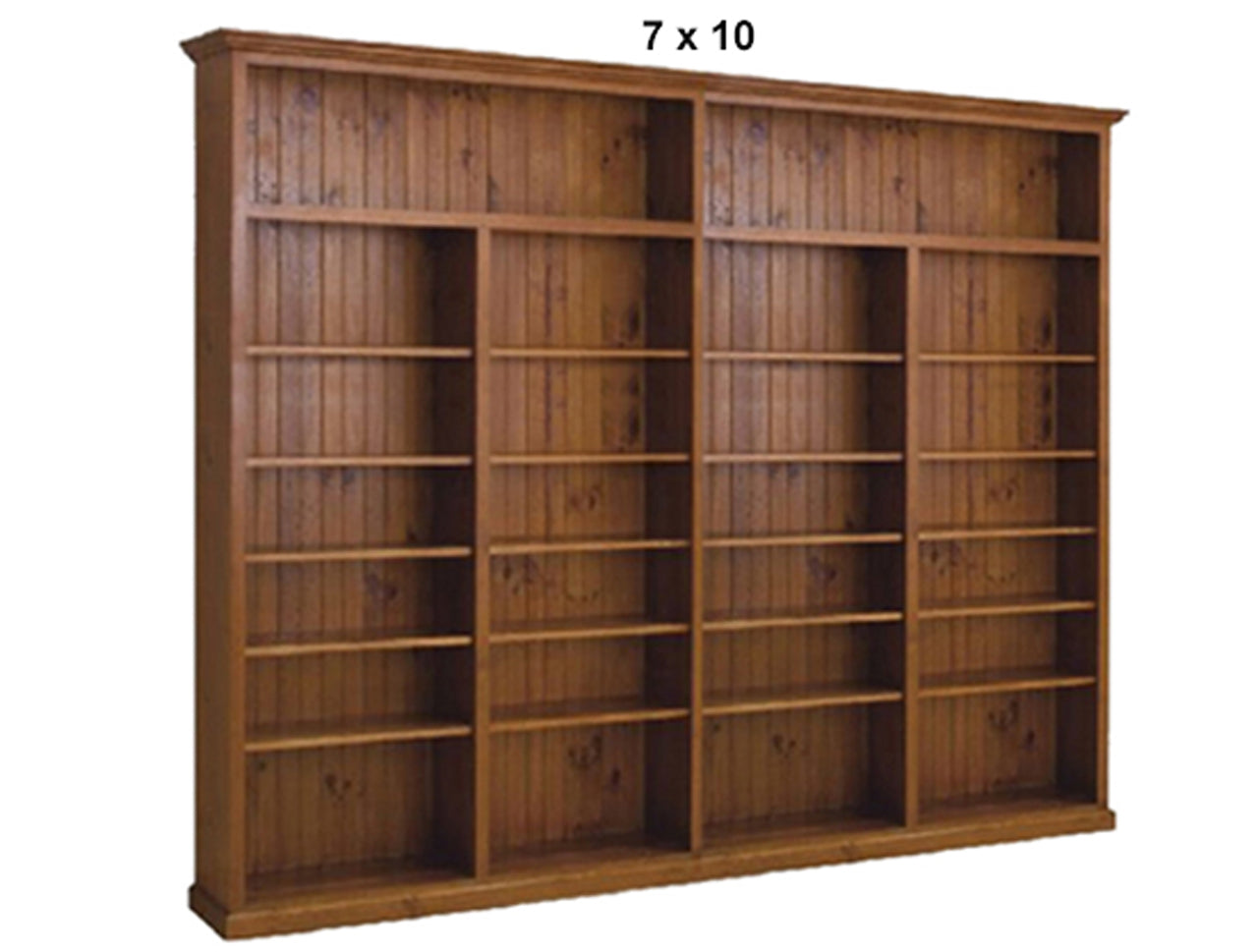 NOLAN (AUSSIE MADE) HIGHLINE BOOKCASE COLLECTION - 3 SECTIONS - ASSORTED STAINED COLOURS - STARTING FROM $1499