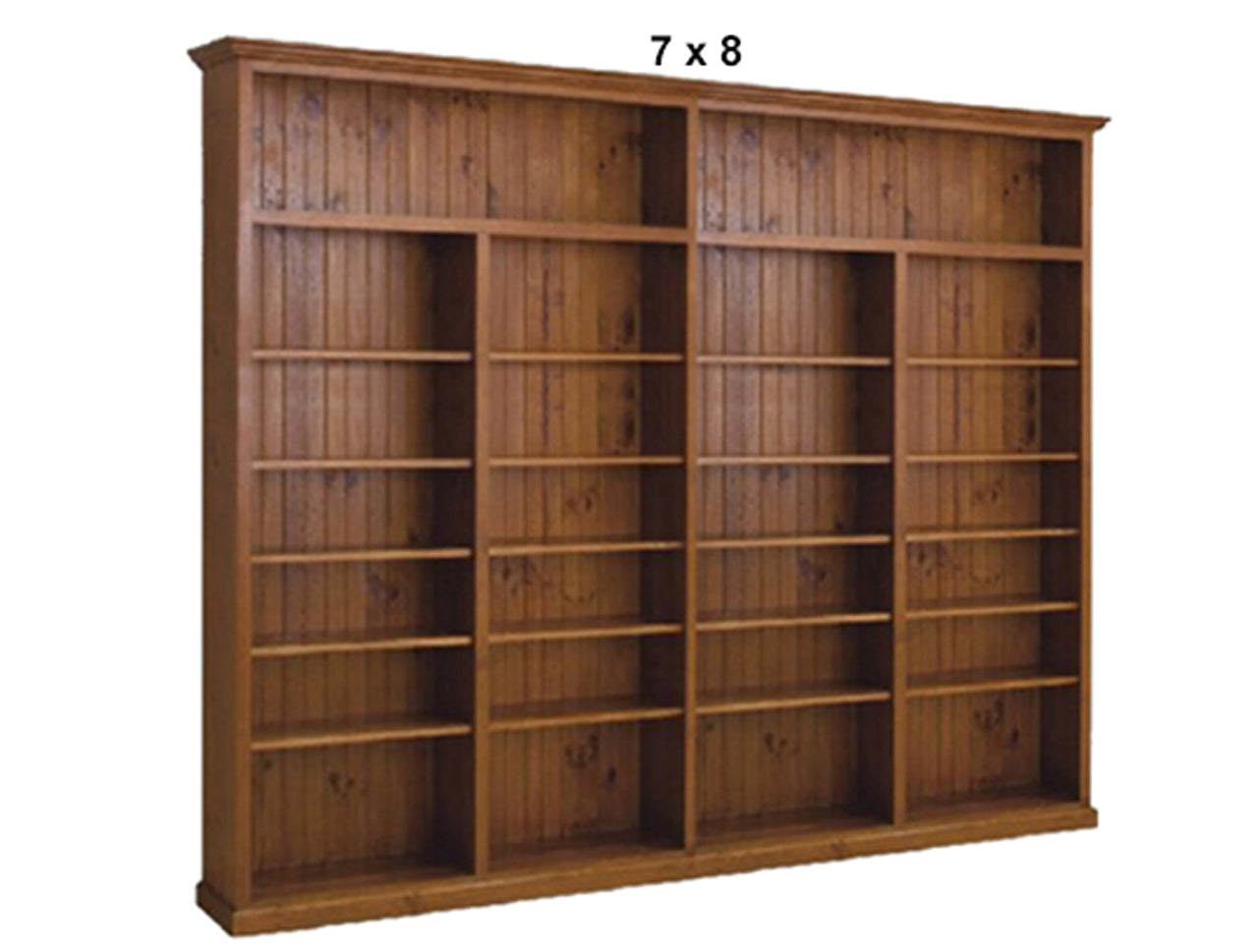 NOLAN (AUSSIE MADE) HIGHLINE BOOKCASE COLLECTION - 3 SECTIONS - ASSORTED STAINED COLOURS - STARTING FROM $1499