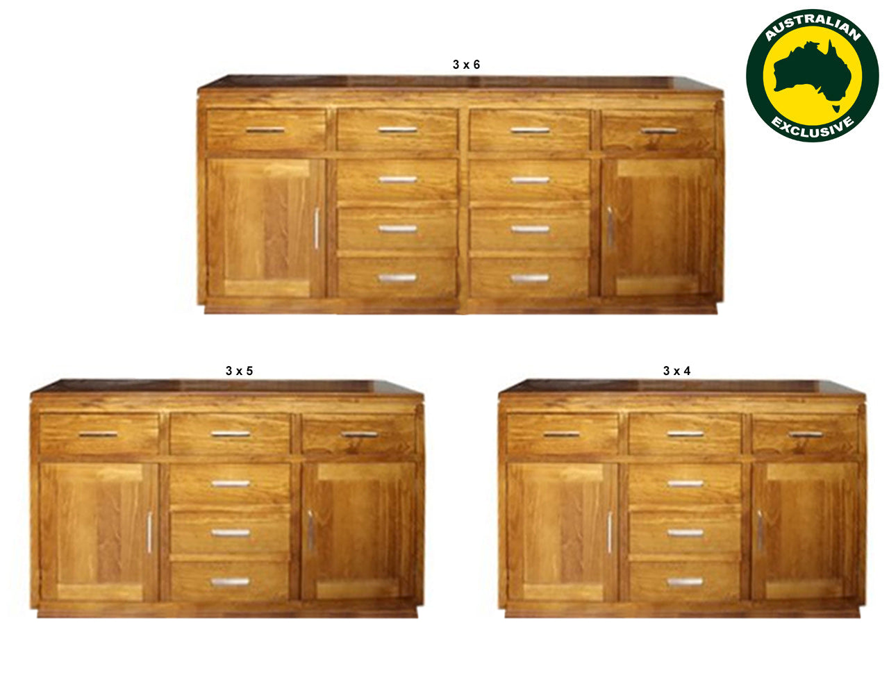 NOOTURE (AUSSIE MADE) BUFFET COLLECTION - ASSORTED STAINED COLOURS - STARTING FROM $899