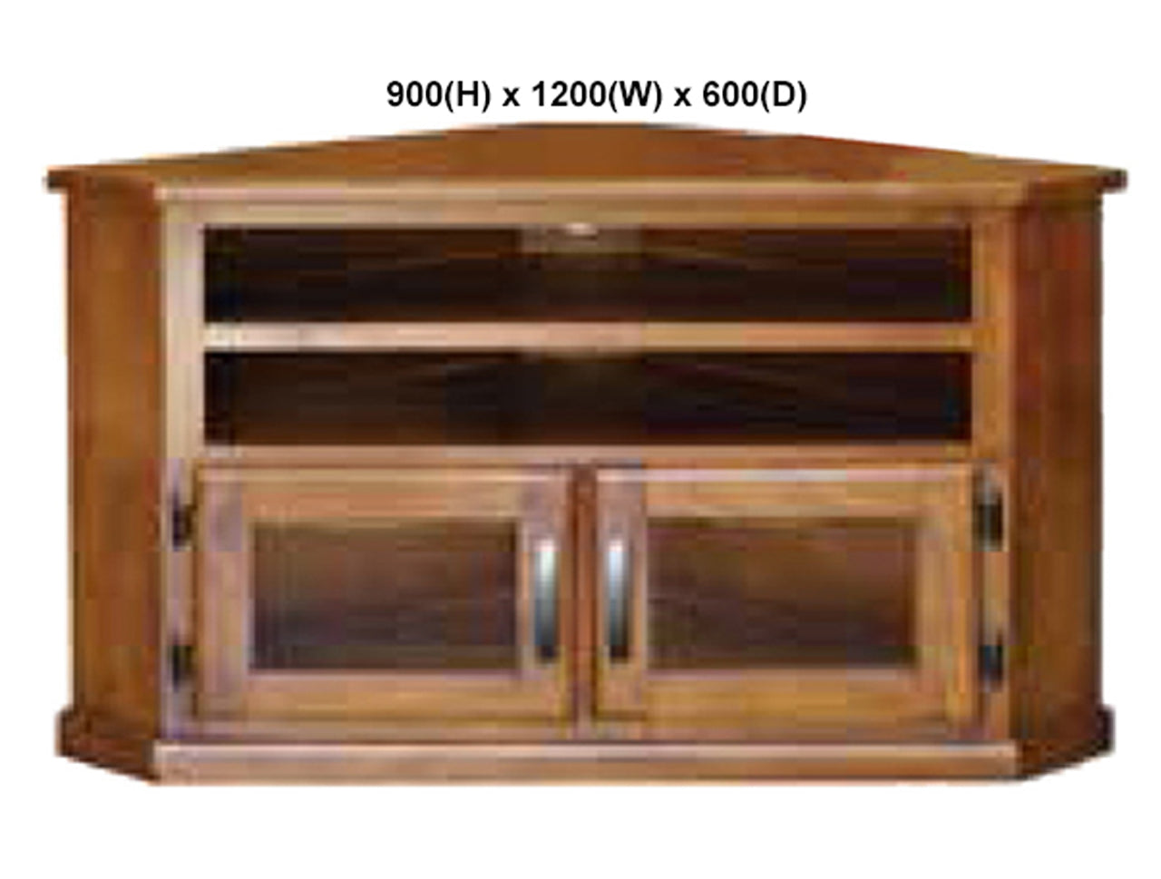 OHIO (AUSSIE MADE) 2 SLOT CORNER TV UNIT COLLECTION - ASSORTED STAINED COLOURS - STARTING FROM $699