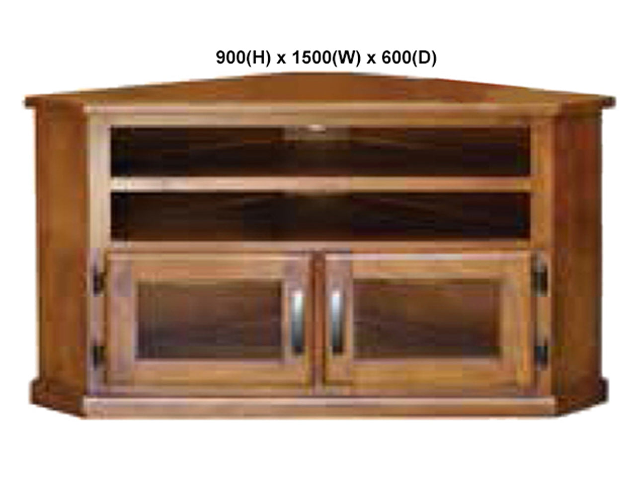 OHIO (AUSSIE MADE) 2 SLOT CORNER TV UNIT COLLECTION - ASSORTED STAINED COLOURS - STARTING FROM $699