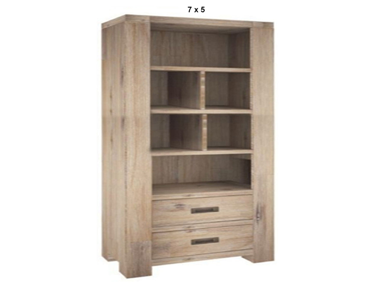 OYSTER BAY (AUSSIE MADE) BOOKSHELF WITH 2 DRAWERS COLLECTION - ASSORTED STAINED COLOURS - STARTING FROM $1199