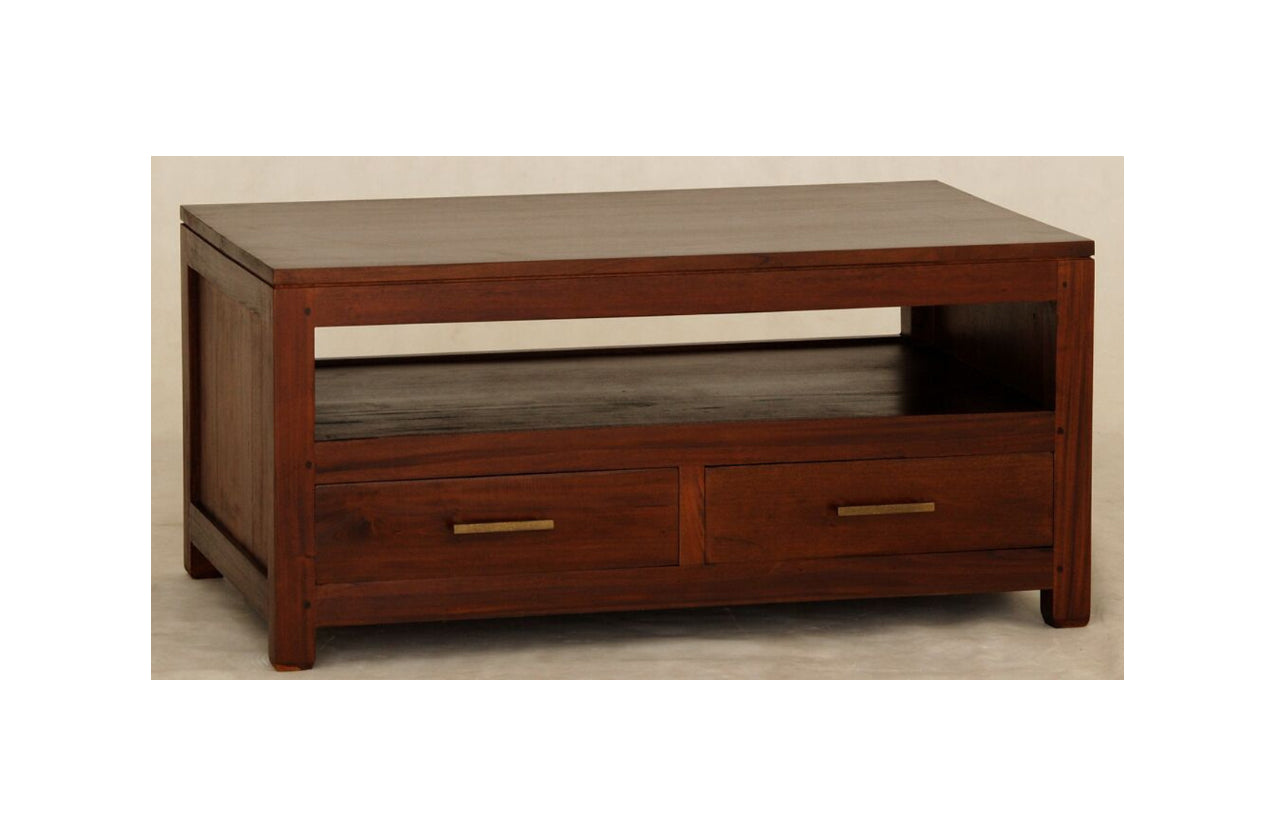 PARIS 4 DRAWER COFFEE TABLE (CT 004 PNMK) -  1000(W) X 600(D) -MAHOGANY
