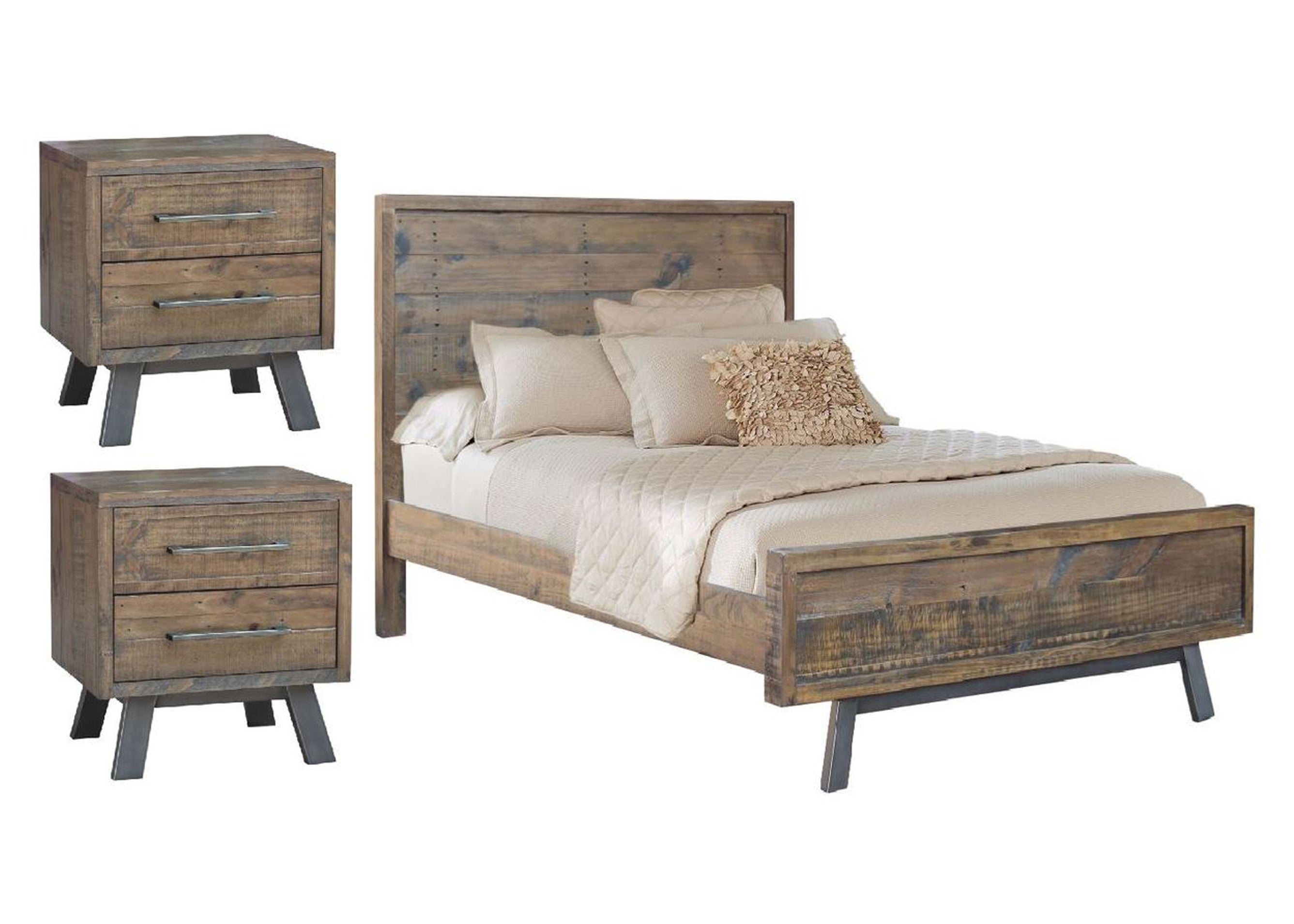 PATERSON QUEEN 3 PIECE (BEDSIDE ) BEDROOM SUITE - HERITAGE WHARF
