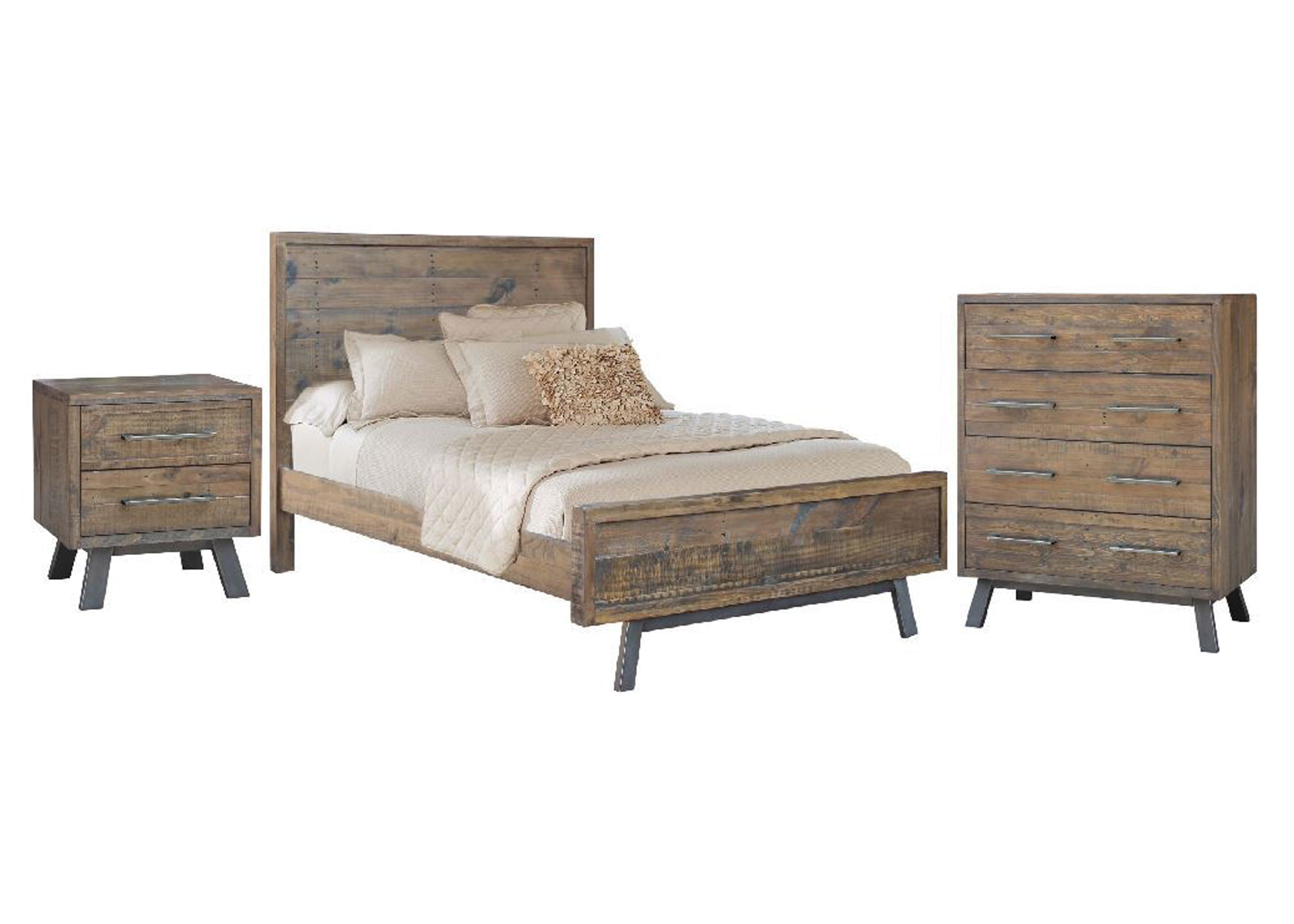 PATERSON QUEEN 4  PIECE (TALLBOY ) BEDROOM SUITE - HERITAGE WHARF