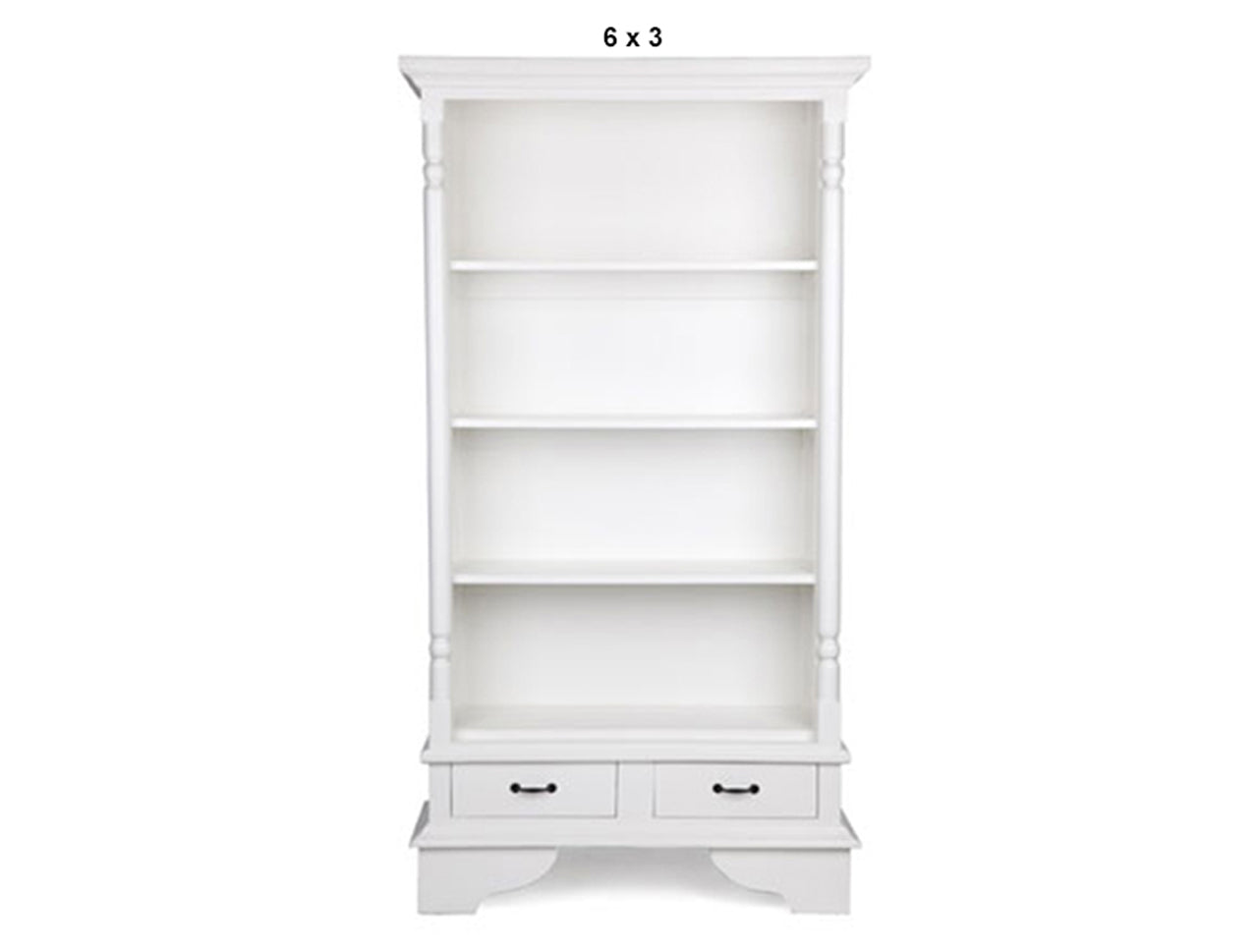 PILLAR (AUSSIE MADE) HARDWOOD BOOKCASE WITH 2 DRAWERS COLLECTION - ASSORTED PAINTED COLOURS - STARTING FROM $899