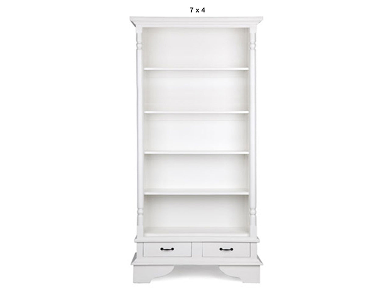 PILLAR (AUSSIE MADE) HARDWOOD BOOKCASE WITH 2 DRAWERS COLLECTION - ASSORTED PAINTED COLOURS - STARTING FROM $899