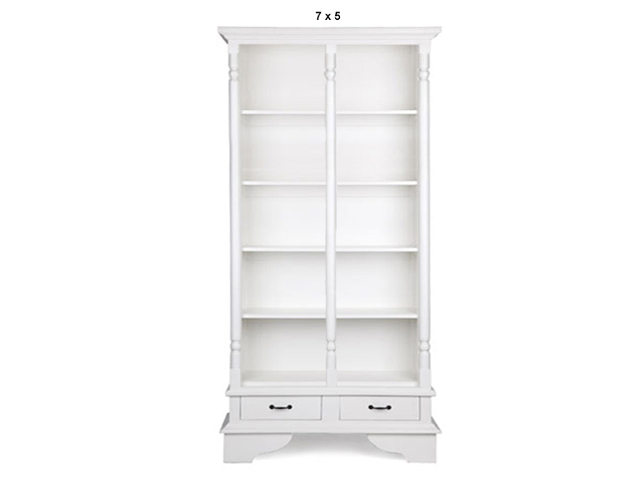 PILLAR (AUSSIE MADE) HARDWOOD BOOKCASE WITH 2 DRAWERS COLLECTION - ASSORTED PAINTED COLOURS - STARTING FROM $899