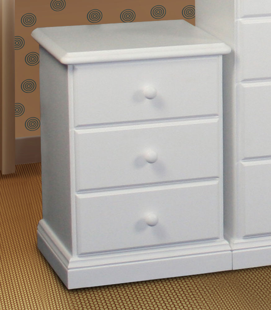 SIERRA (AUSSIE MADE) (CSA103) BEDSIDE (MODEL 19-1-22-1-14-14-1-8) - WHITE, ANTIQUE WHITE OR WHITEWASH