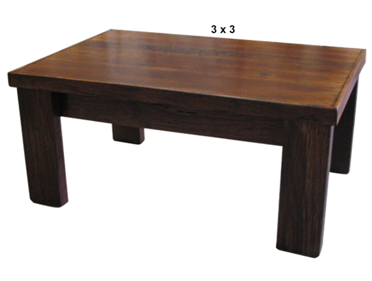PALING (AUSSIE MADE) COFFEE TABLE WITH LEGS COLLECTION - ASSORTED STAINED COLOURS - STARTING FROM $499