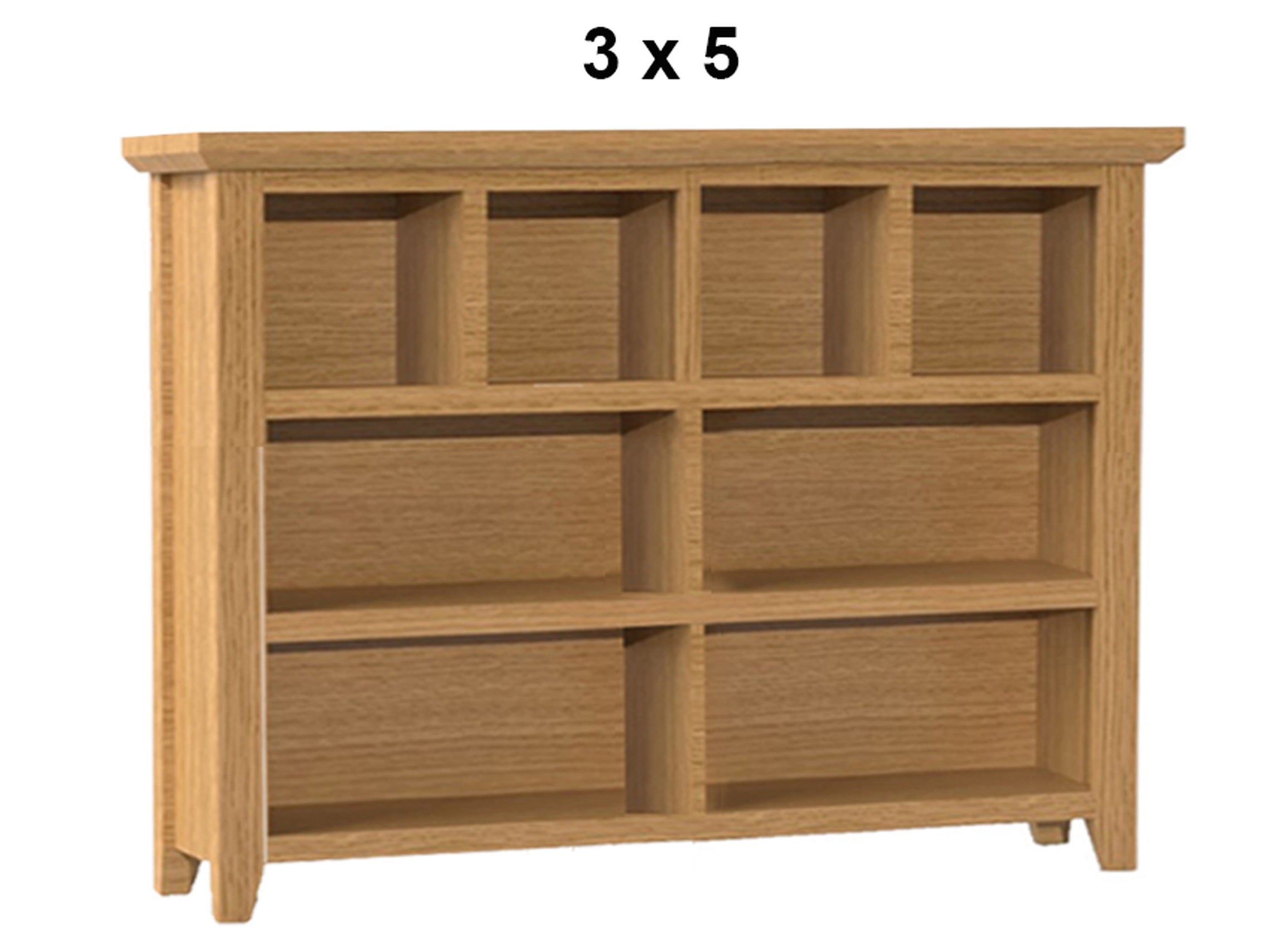 PRINCIPLE (AUSSIE MADE) LOWLINE BOOKCASE COLLECTION - TASSIE OAK COMBINATION - ASSORTED STAINED COLOURS - STARTING FROM $649