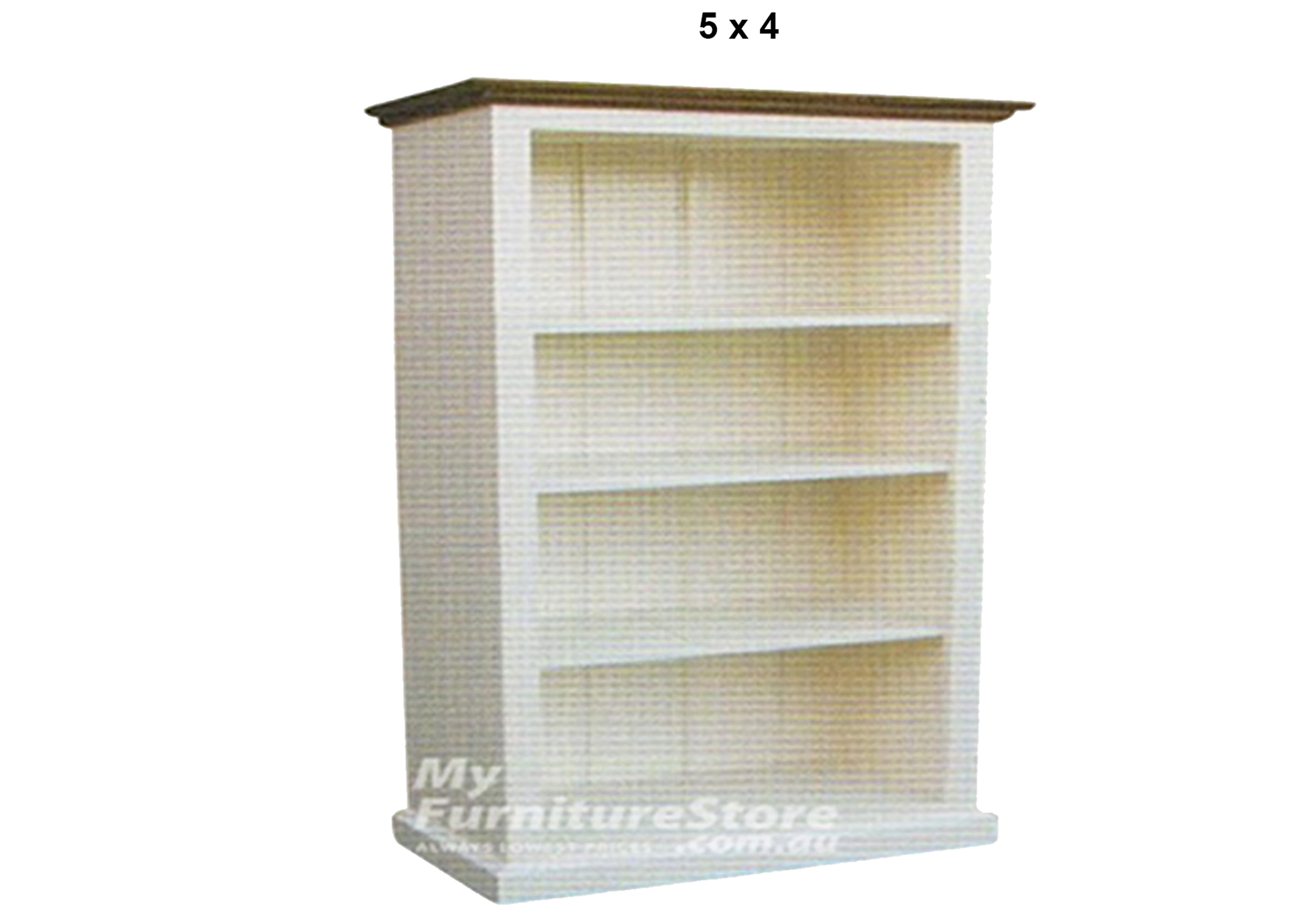 COLONIAL (AUSSIE MADE) LOWLINE BOOKCASE COLLECTION - ASSORTED PAINTED COLOURS - STARTING FROM $499