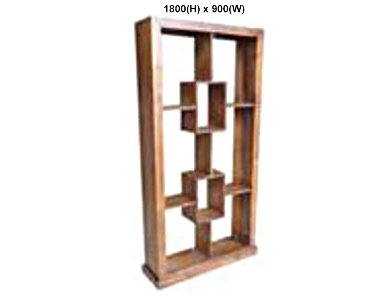 PUNCHO BOOKCASE / ROOM DIVIDER + 2 BOX IN THE MIDDLE COLLECTION - ASSORTED STAINED COLOURS - STARTING FROM $699