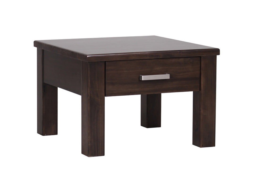 QUEENS TOWN  SQUARE  LAMP / SIDE TABLES   - MOCHA