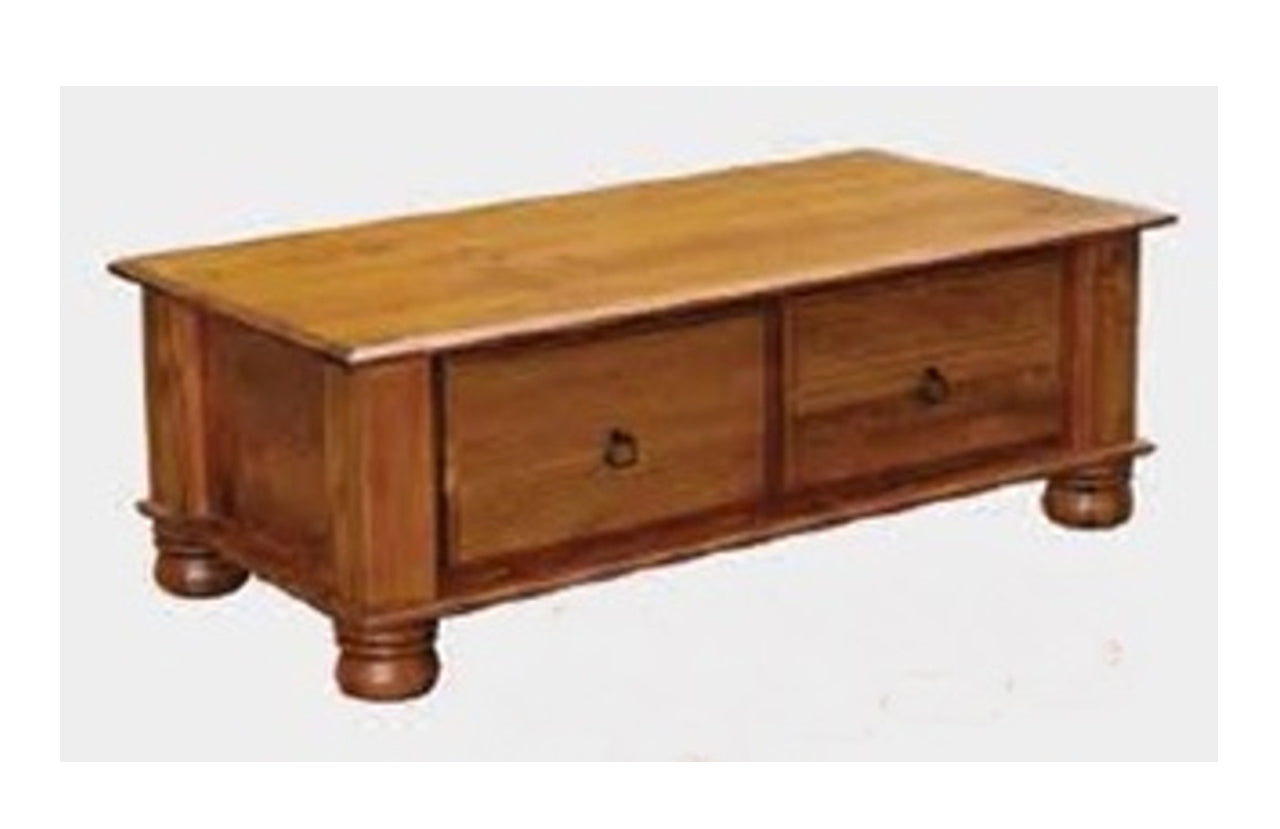 REBECCA  COFFEE TABLE WITH 2 DRAWERS  -  1200(W) X 600(D) - BLACKWOOD (1054)