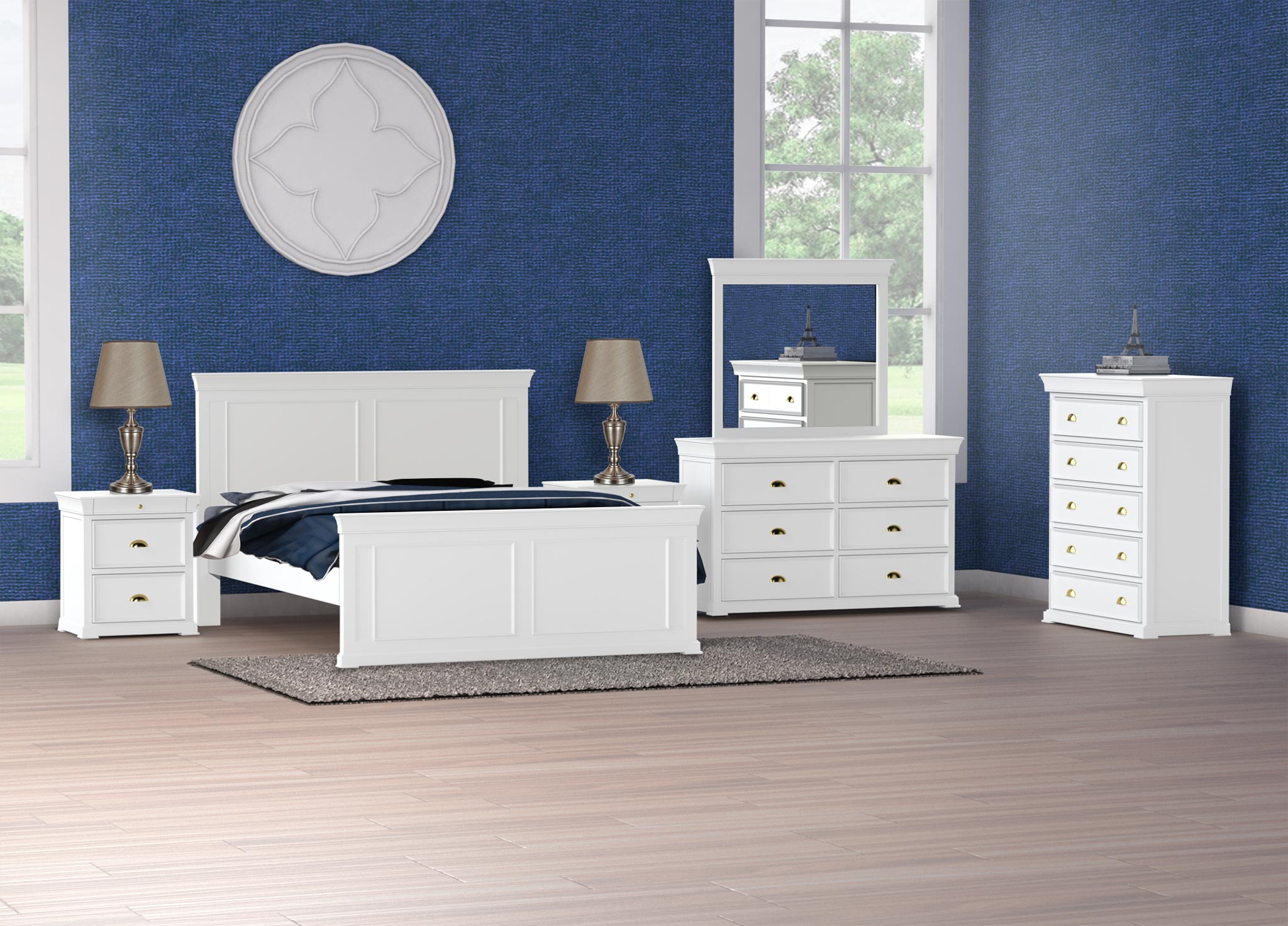 SINGLE RIVERVIEW BEDHEAD (CUSTOM MADE) ONLY - ASSORTED COLOURS