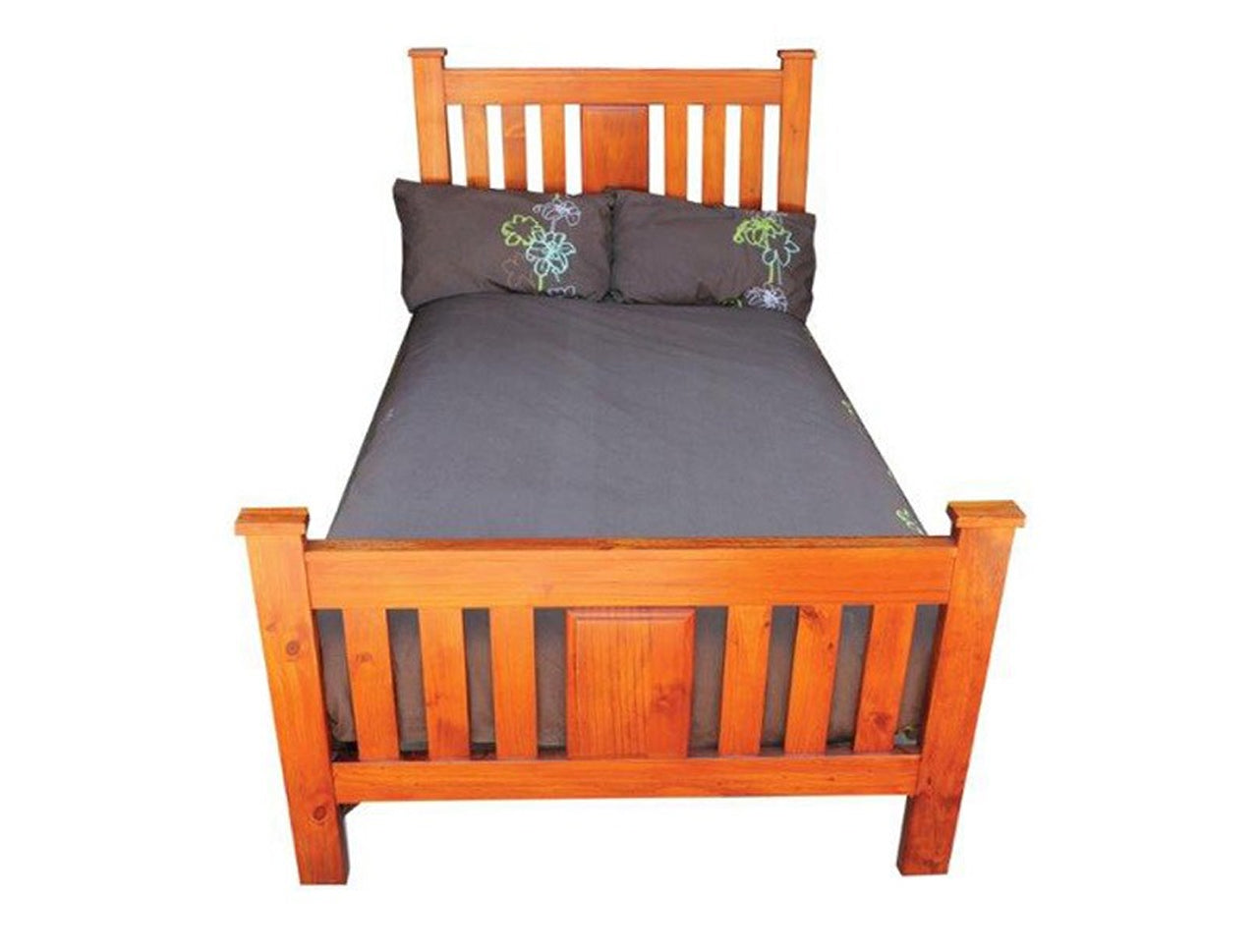 DOUBLE RINALYN (AUSSIE MADE) BED - ASSORTED STAINED COLOURS