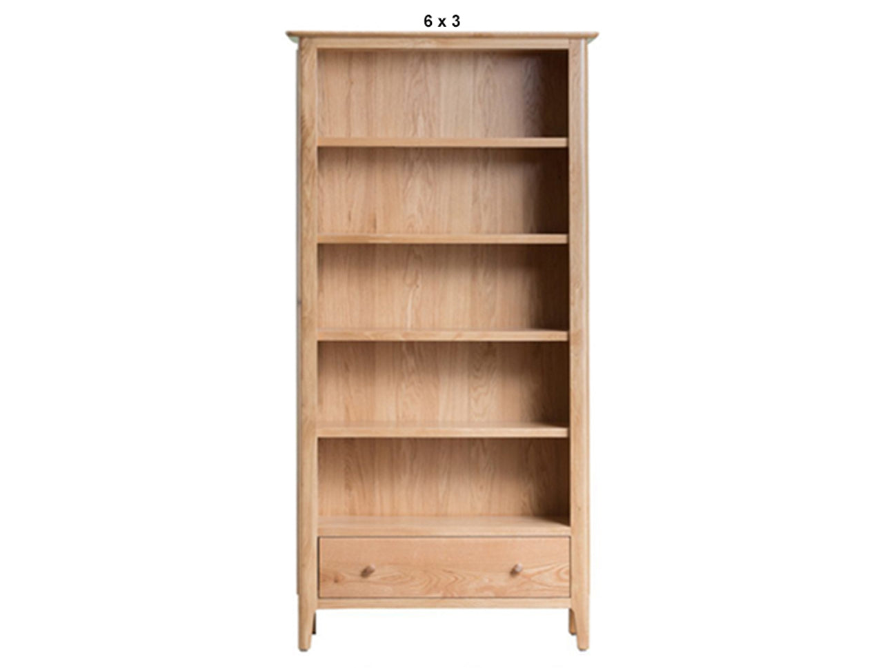 ROBINHOOD (AUSSIE MADE) LARGE BOOKCASE WITH 1 DRAWER COLLECTION - TASSIE OAK COMBINATION - ASSORTED STAINED COLOURS - STARTING FROM $1299