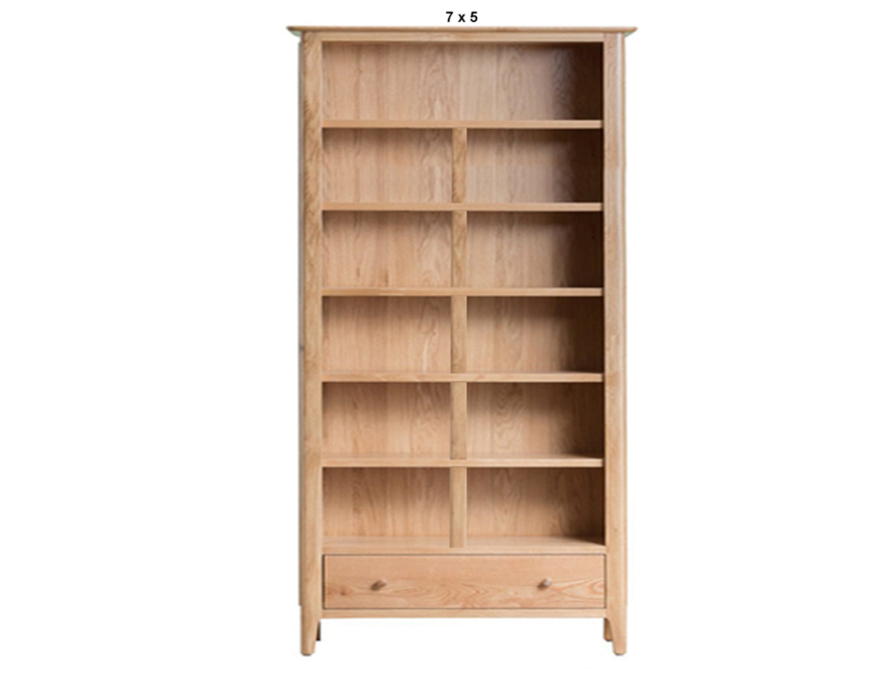 ROBINHOOD (AUSSIE MADE) LARGE BOOKCASE WITH 1 DRAWER COLLECTION - TASSIE OAK COMBINATION - ASSORTED STAINED COLOURS - STARTING FROM $1299