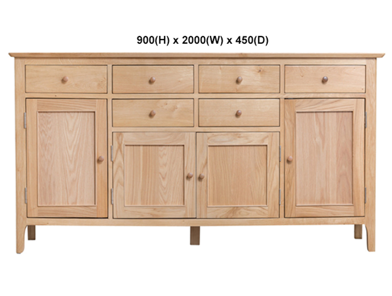 ROBINHOOD (AUSSIE MADE) BUFFET WITH 4 DOORS & 6 DRAWERS COLLECTION - TASSIE OAK COMBINATION - ASSORTED STAINED COLOURS - STARTING FROM $1899