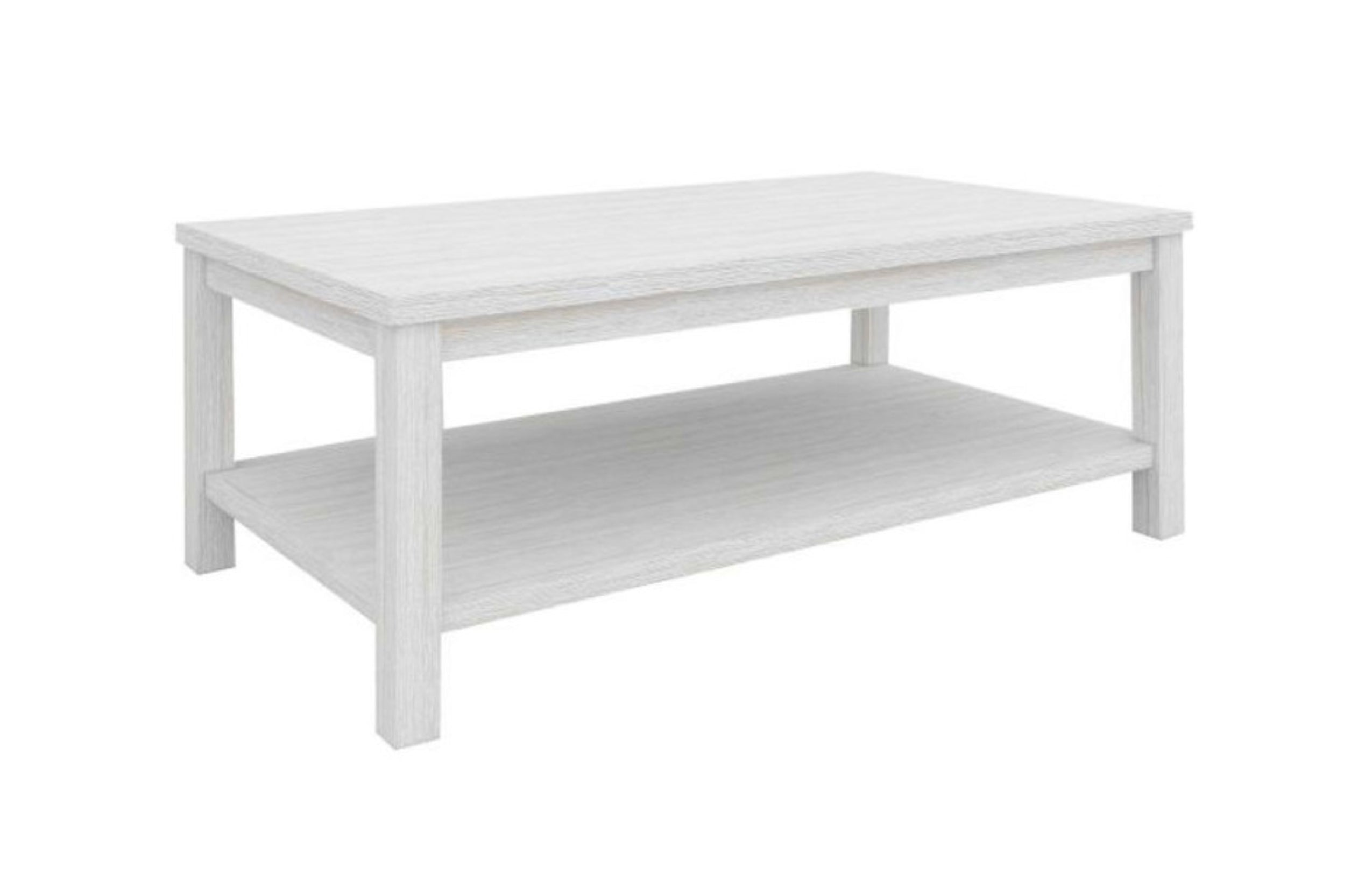 ROSEE COFFEE TABLE (KD) - BRUSHED WHITE
